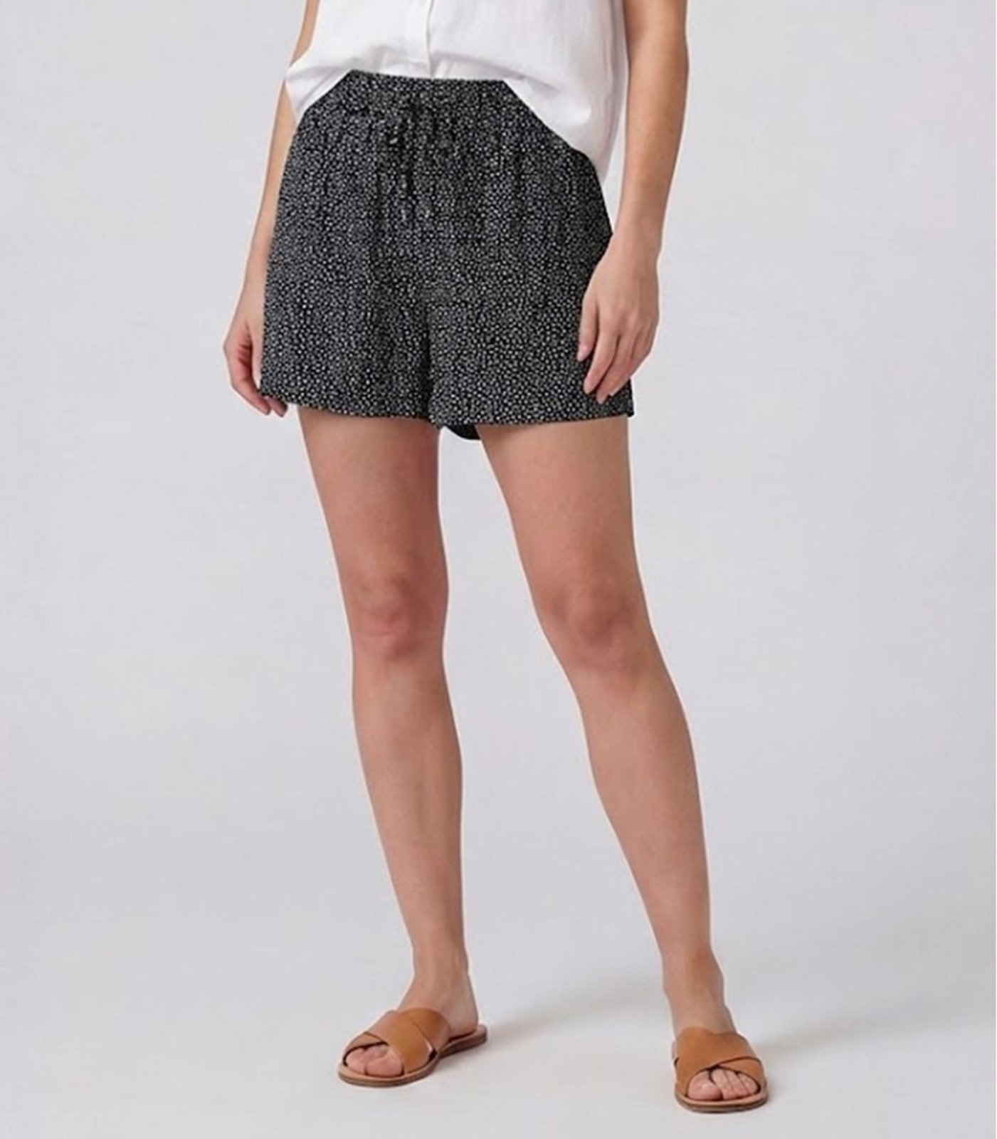 Vista 3 Short Feminino Com Cós E Laço Infinita Cor preto INFINITA COR preto
