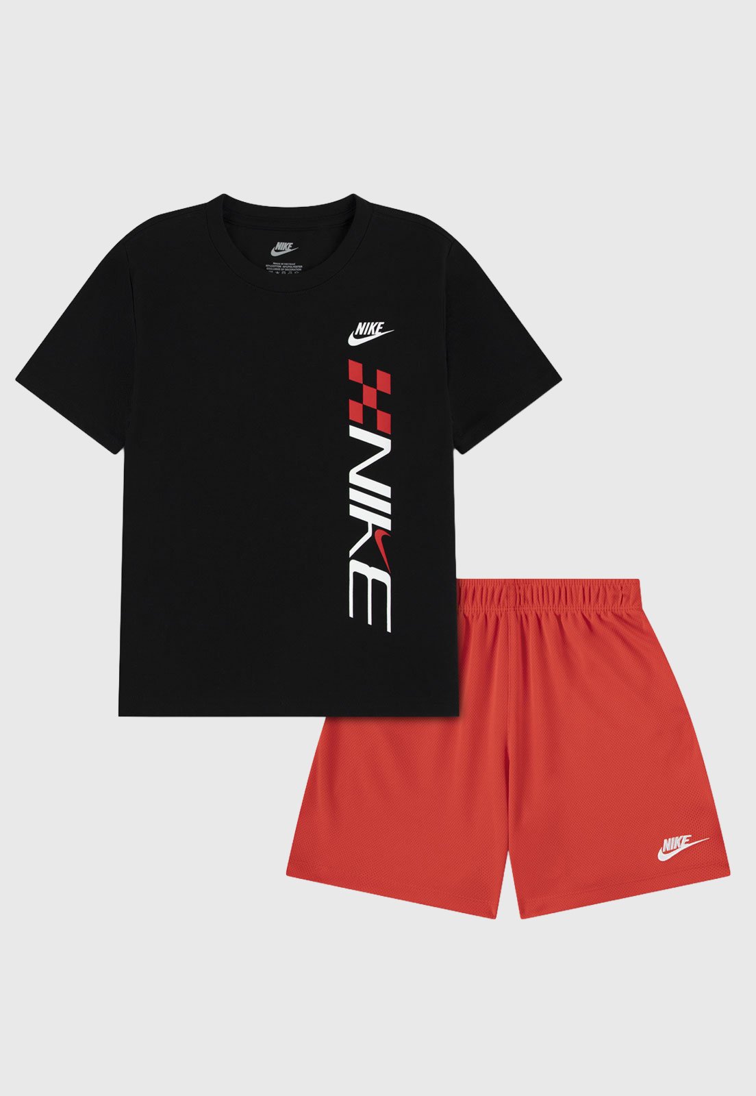 Infantil - Conjunto Nike Shorts e Blusa Vermelho