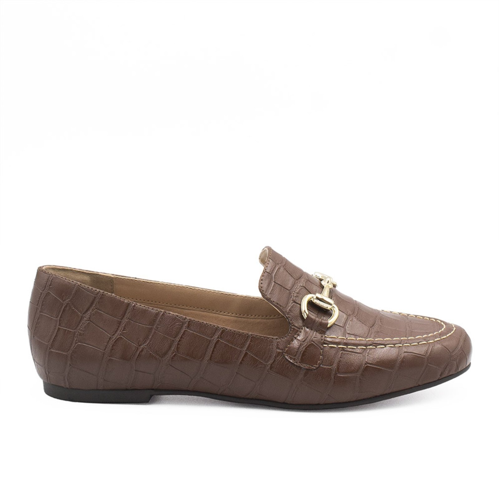Mocassim Zatta Feminino Fivela Evelyn Marrom