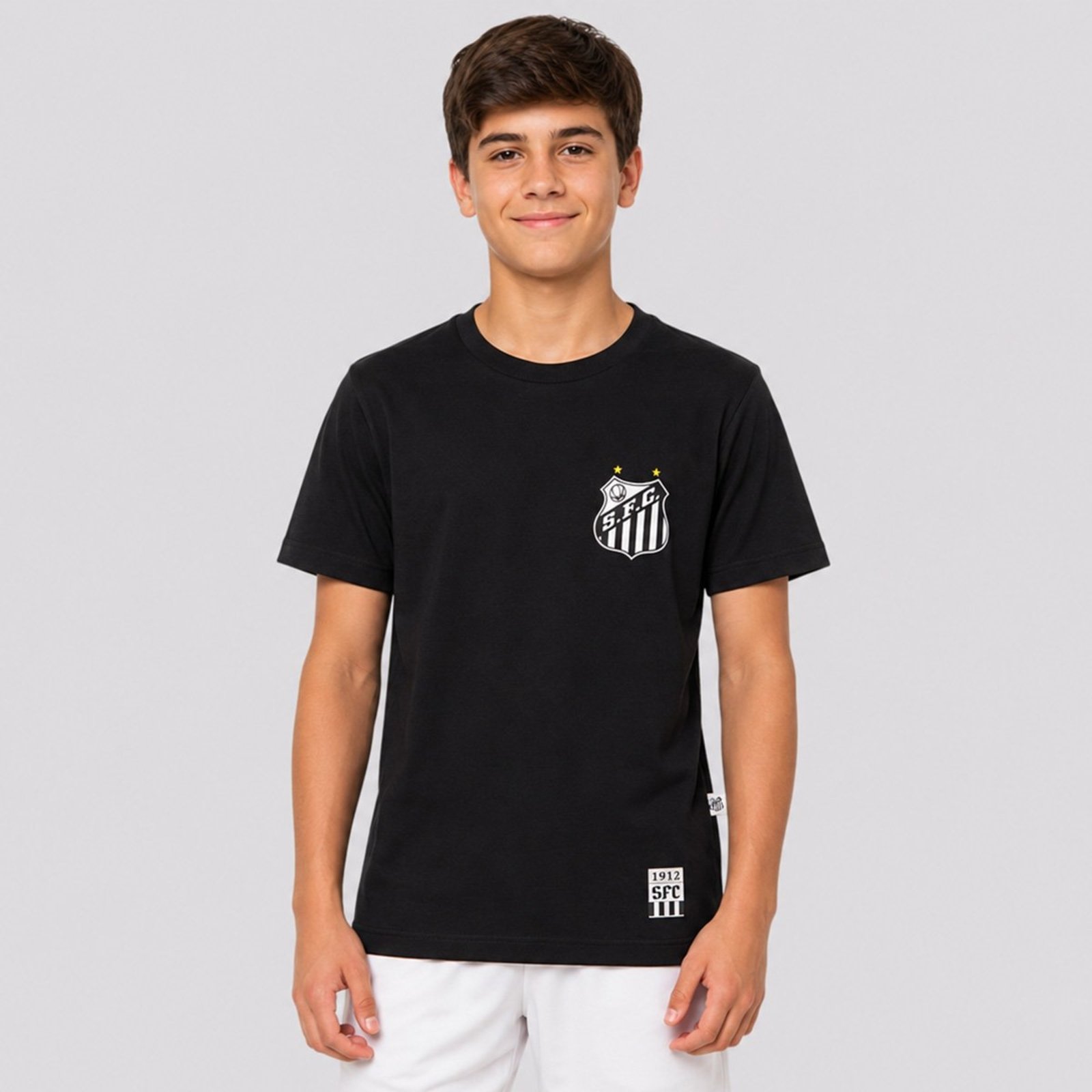 Camisa Santos Mar de Glórias Juvenil Preta