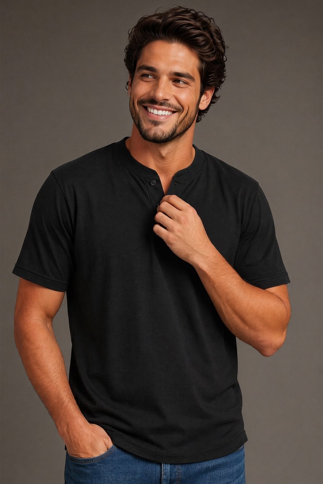 Polo Masculina Gola Portuguesa Polo Wear Preto