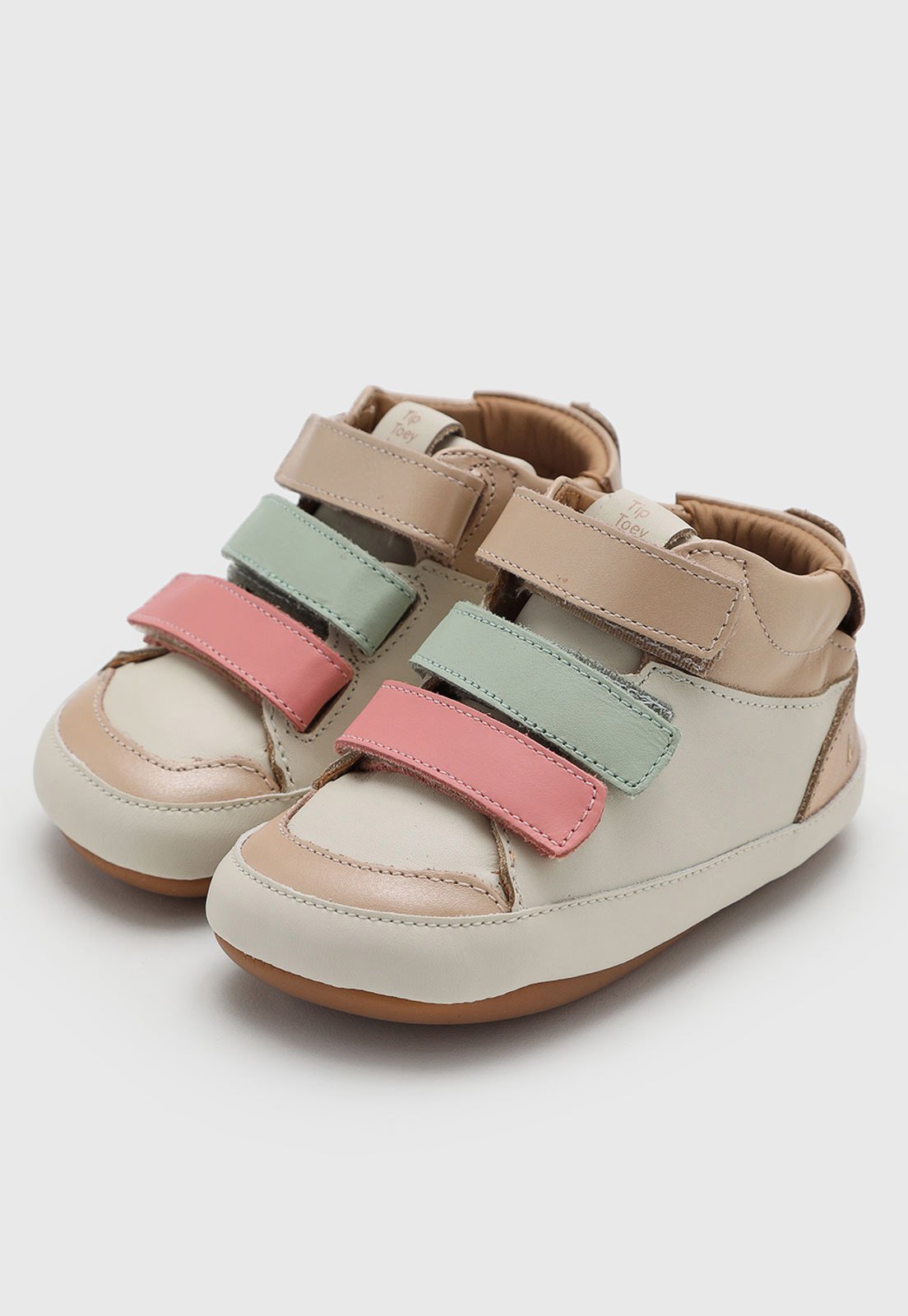 Infantil - Tênis Tip Toey Joey Couro Bege