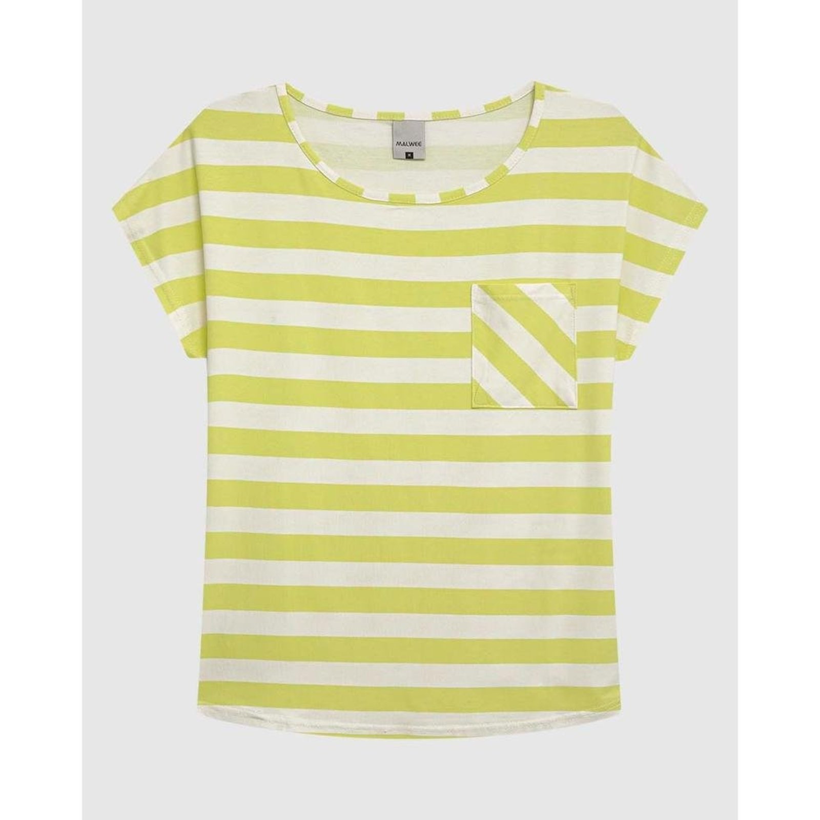 Blusa Ampla Feminina Estampada Detalhe Bolso Frontal Em Viscose Stretch