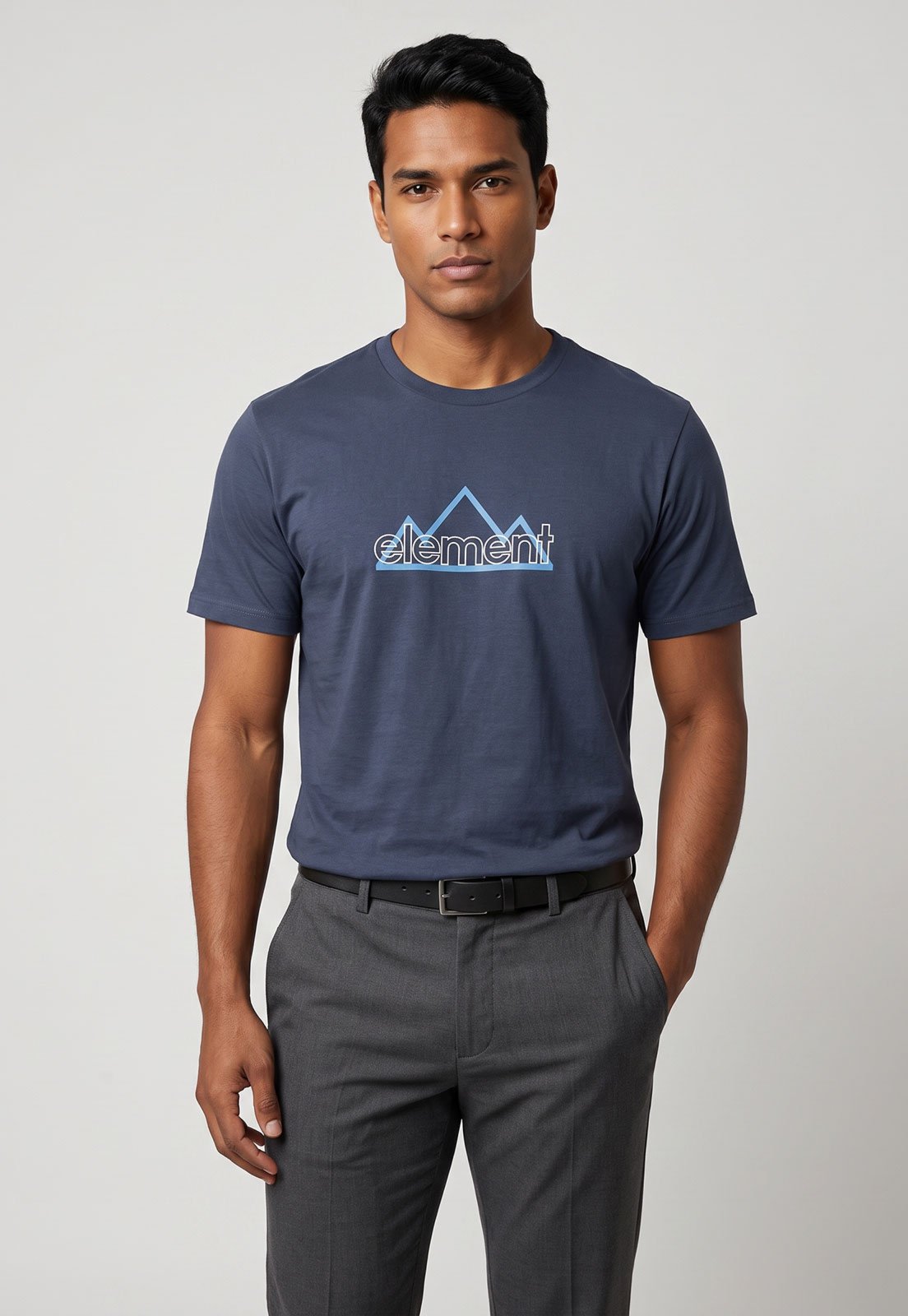 Camiseta Masculina Element Outline Azul