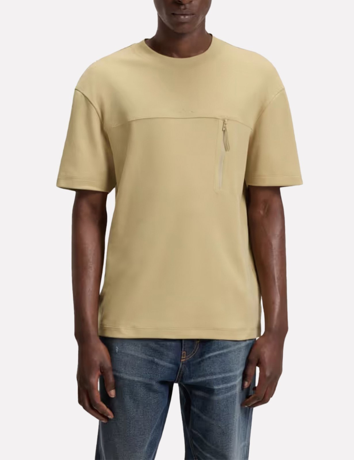 Camiseta Hugo Boss Masculina Relaxed Fit Dubi Bege