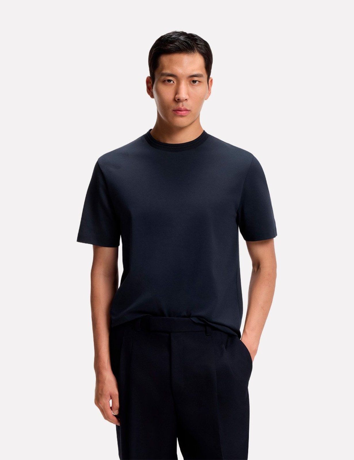 Camiseta Hugo Boss Masculina Regular H-Thompson 247 Azul Marinho