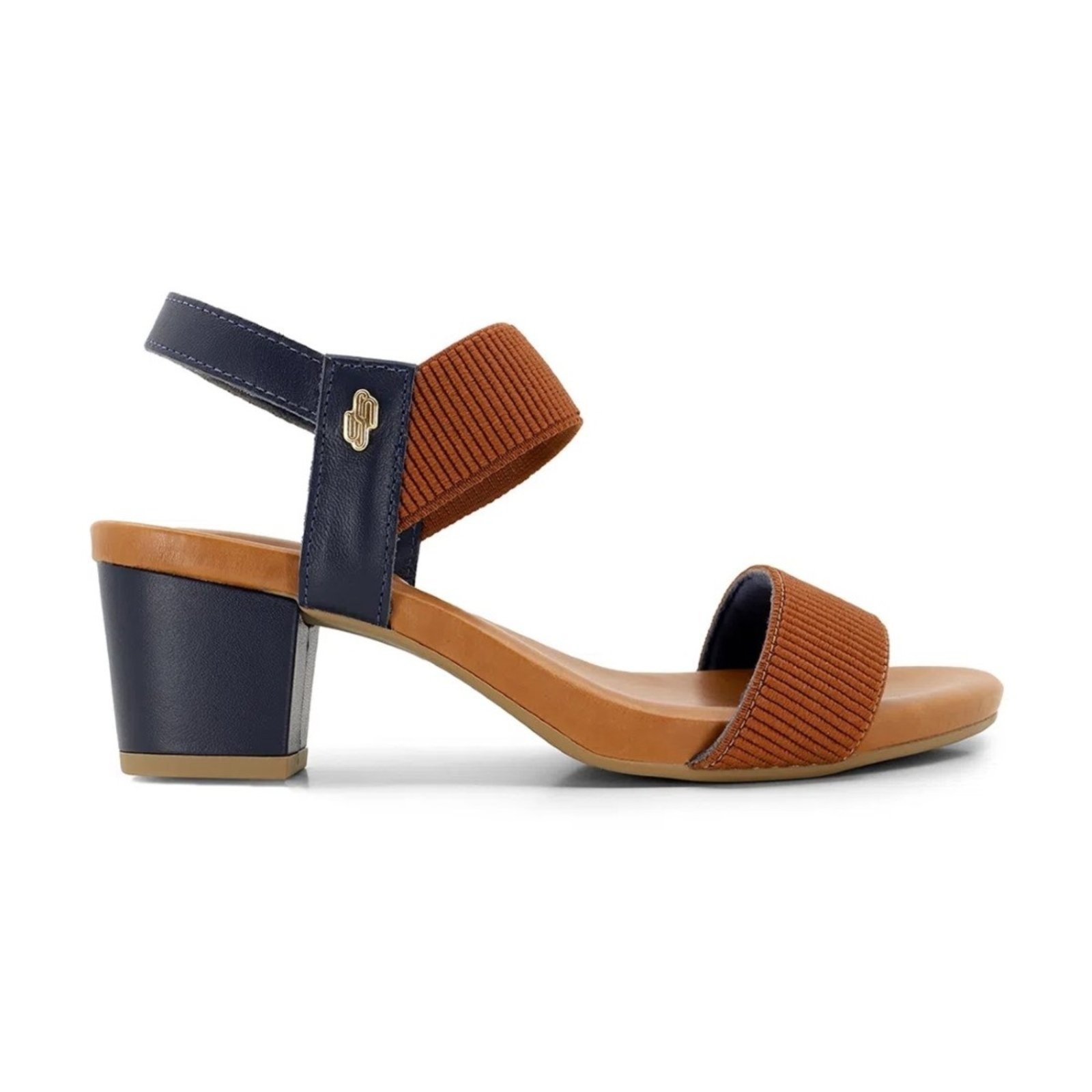Sandália Usaflex Feminina Elástico Salto Bloco Y8204