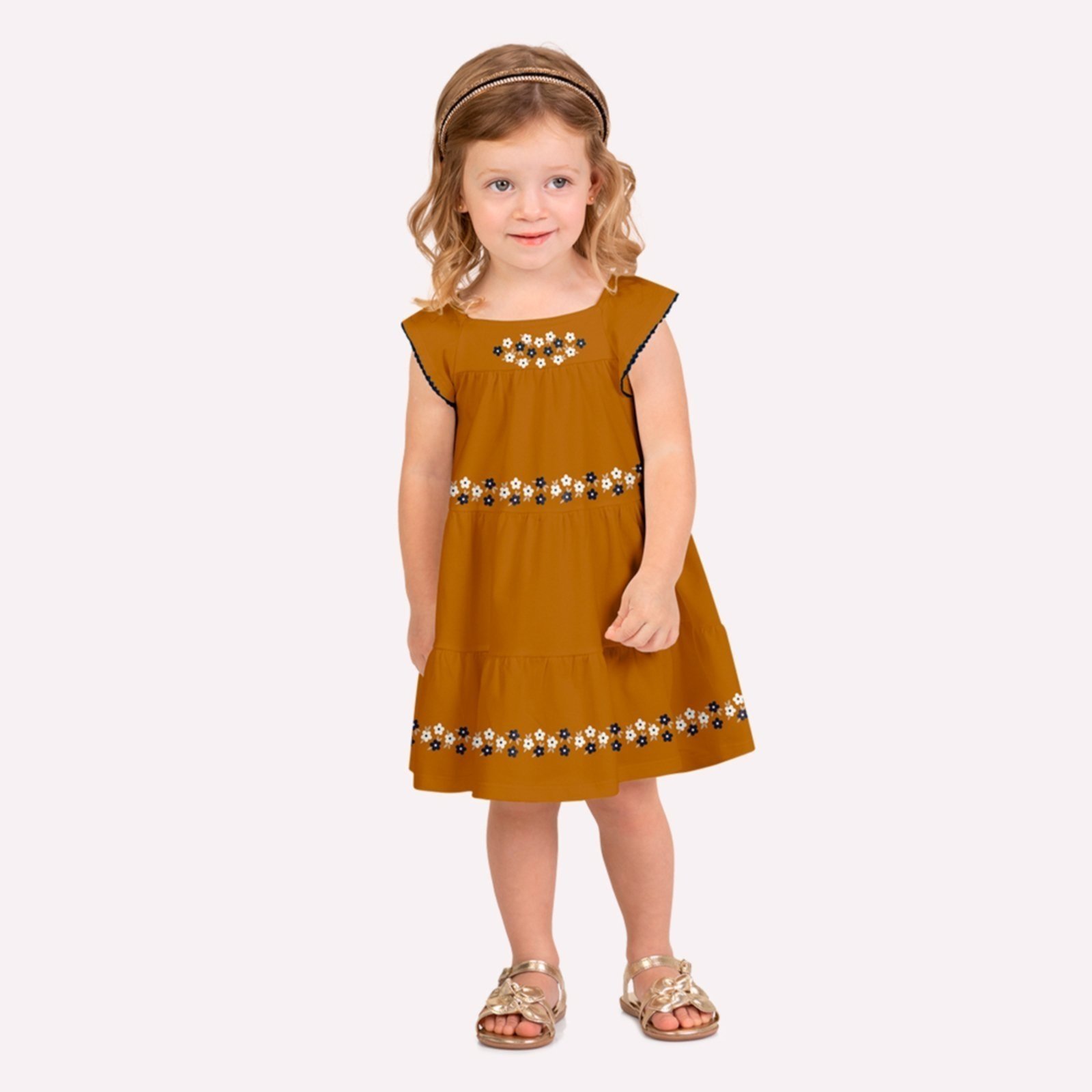 Infantil - Vestido Menina com Babados Milon