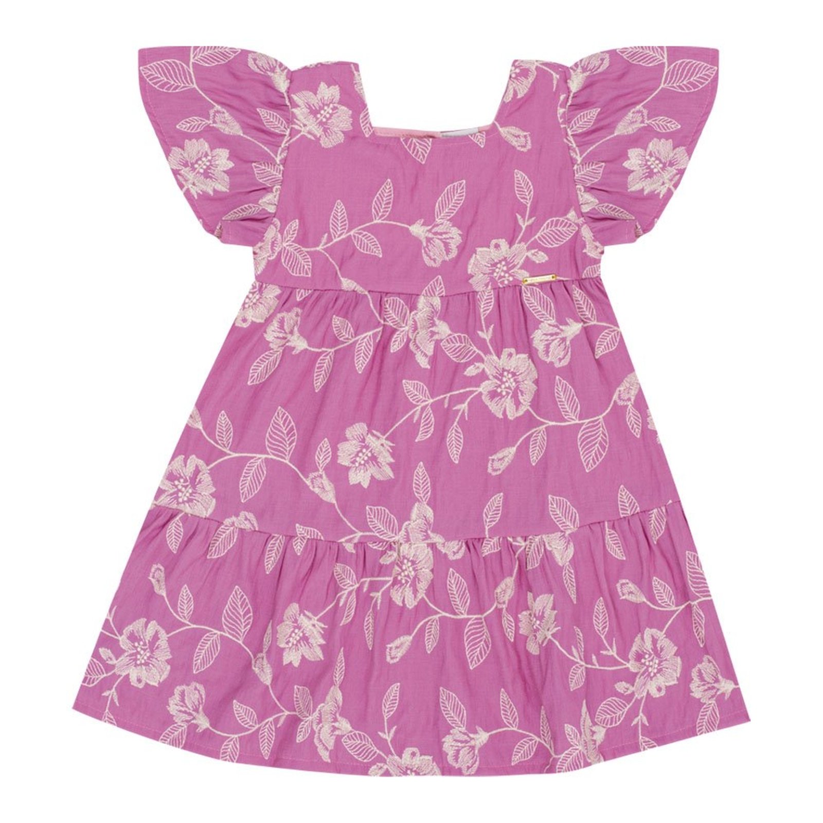 Infantil - Vestido Rosa Primeiros Passos Pulla Bulla Menina - 53319-13