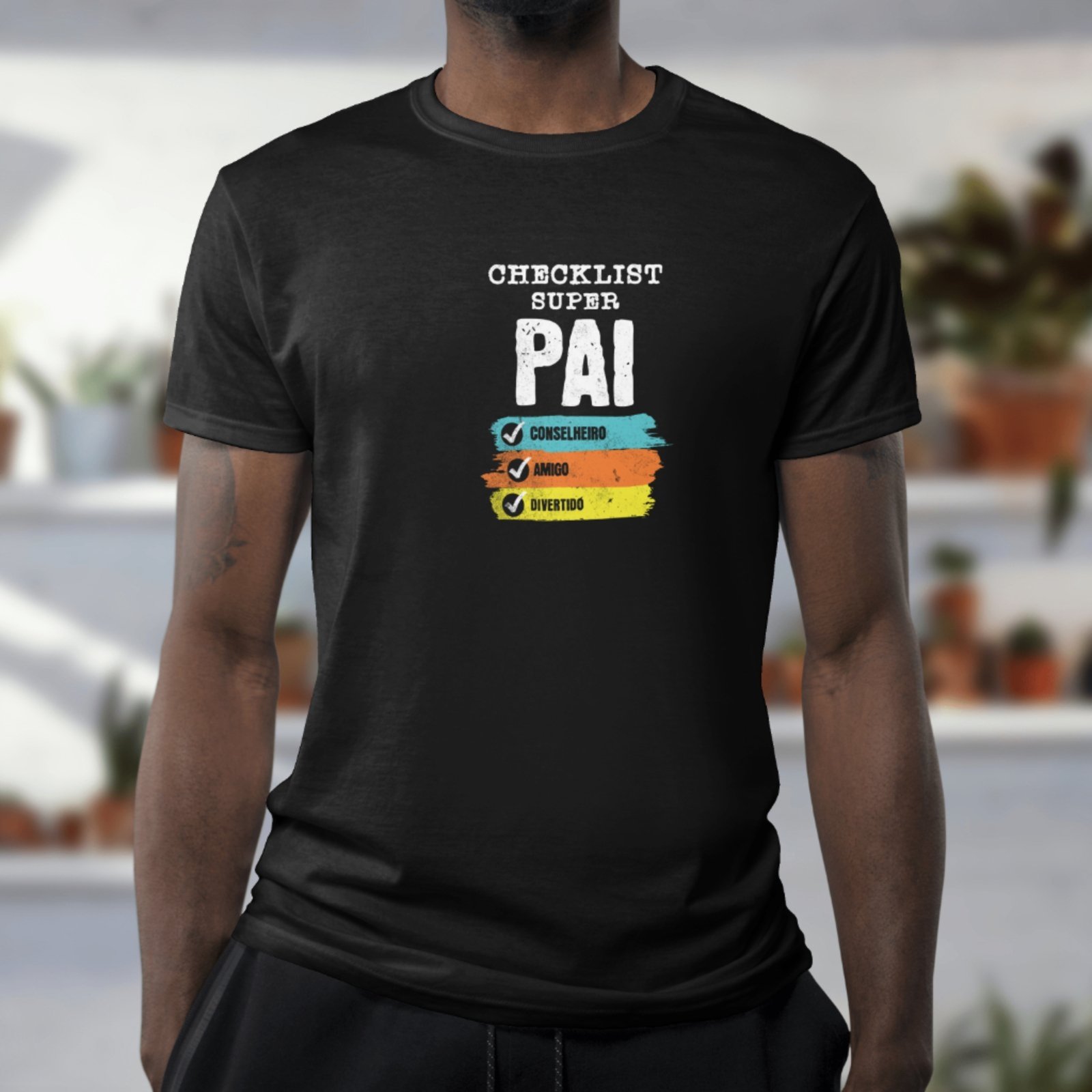 Camiseta Masculina Polo Blu Pai Malha Algodão Preta do P ao G1