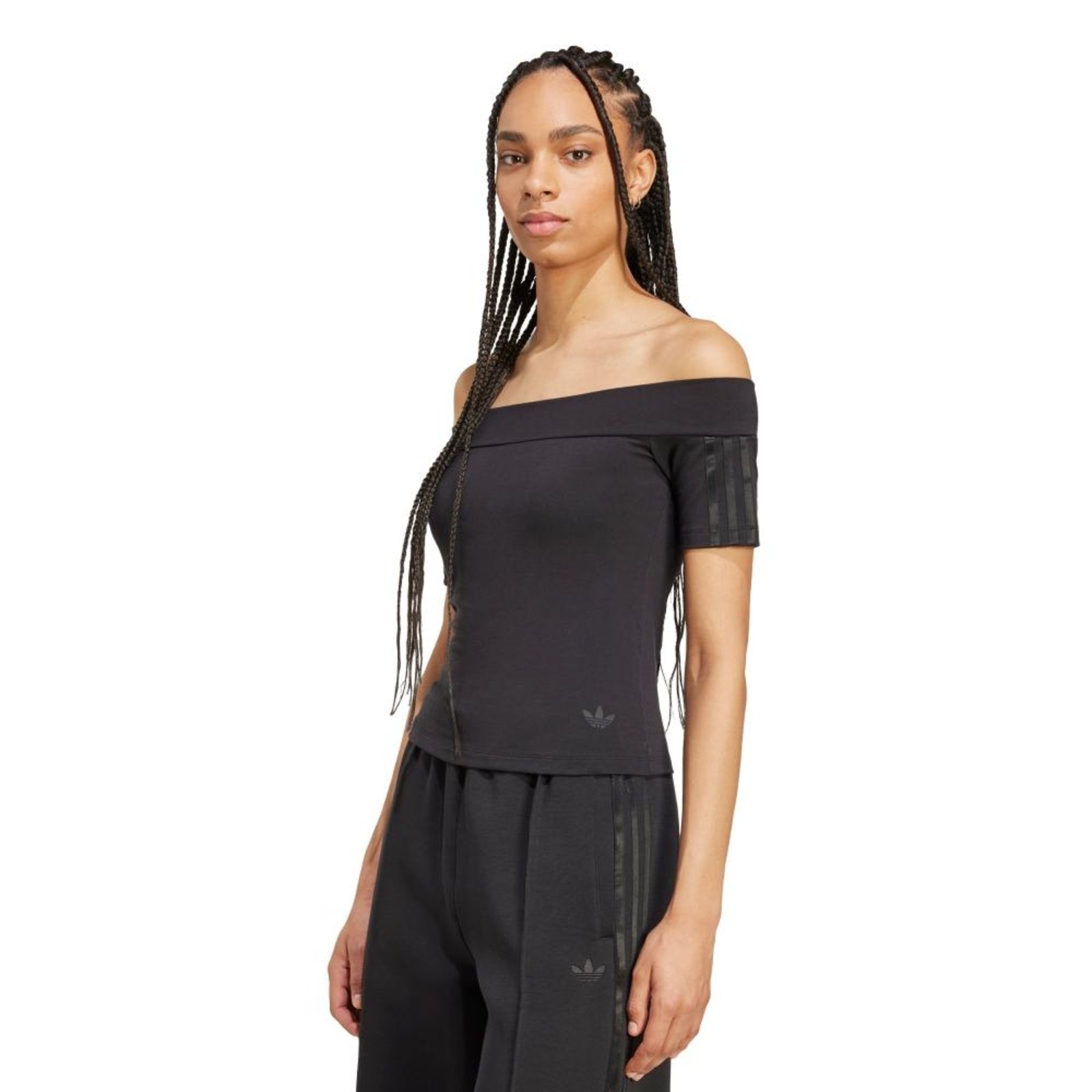 Camiseta Manga Curta Adicolor Bandeau adidas Originals Preto