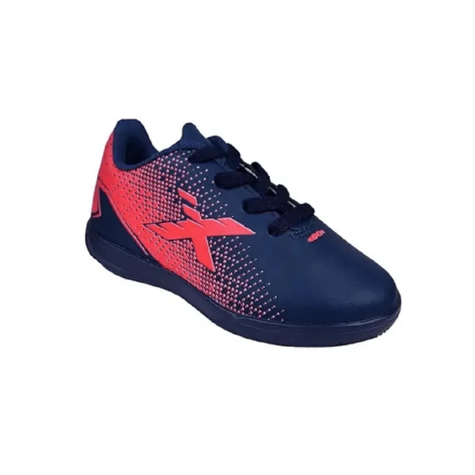 Vista 2 Chuteira Oxn Express Fit 2 Futsal marinho/Coral azul OXN azul