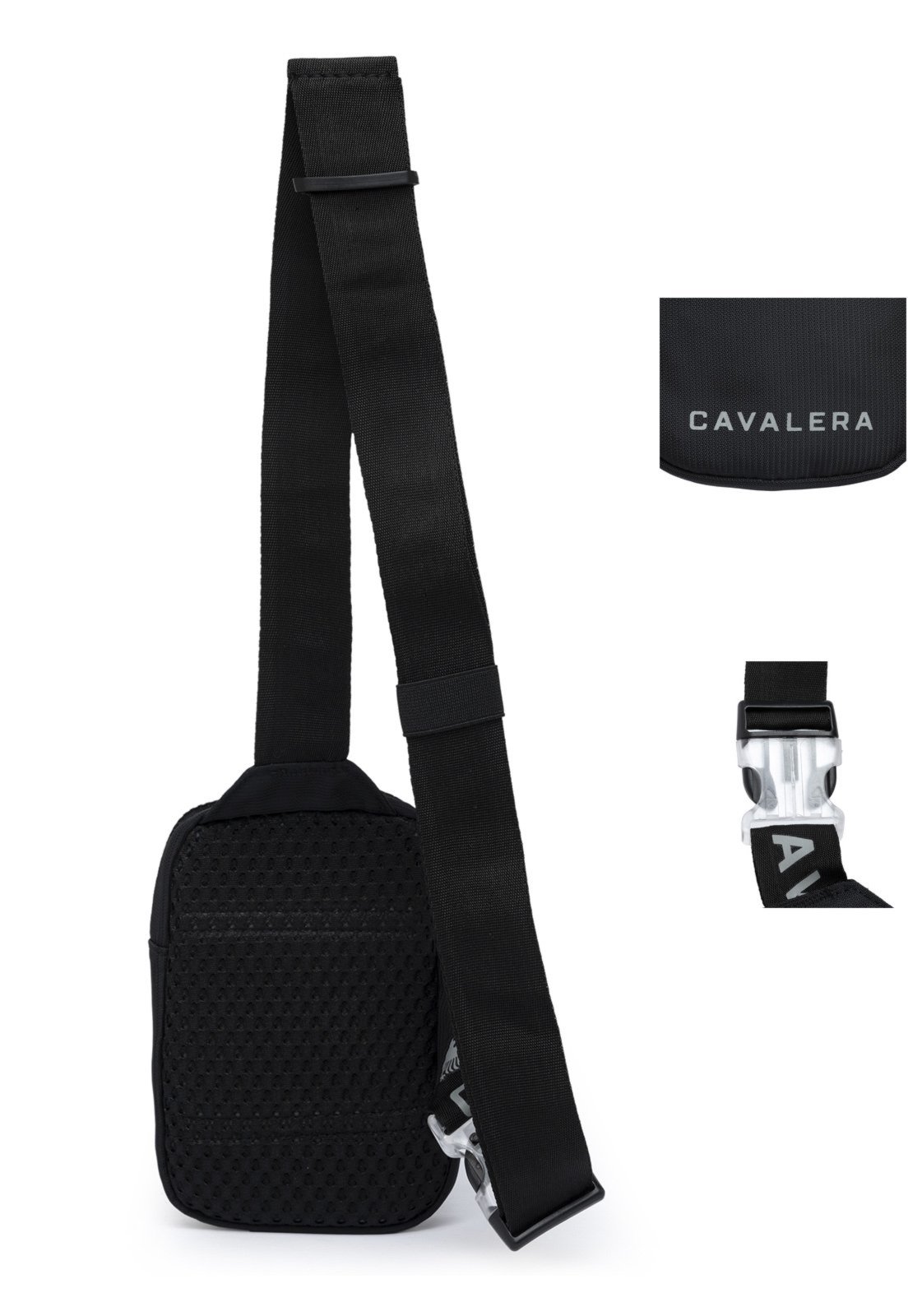 Vista 3 Shoulder Bag Bolsa De Lado Cavalera Juvenil Casual preto Cavalera preto