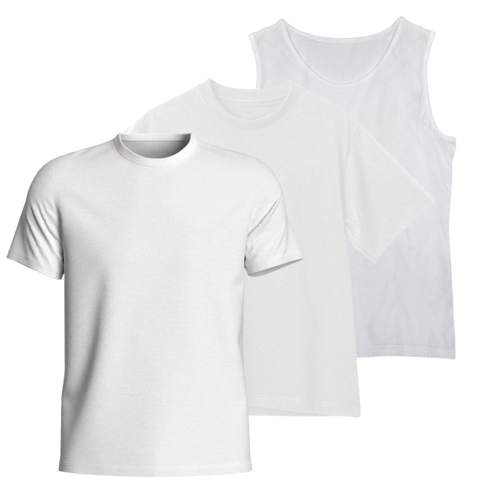 Kit Camiseta Basica + Camiseta Regata + Camiseta Oversized de Algodão Masculina Estilo Casual
