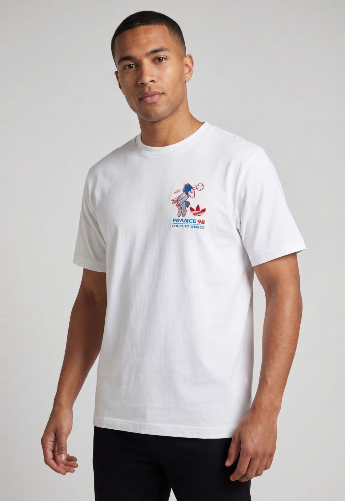 Camiseta Masculina adidas Performance Mascote Branca