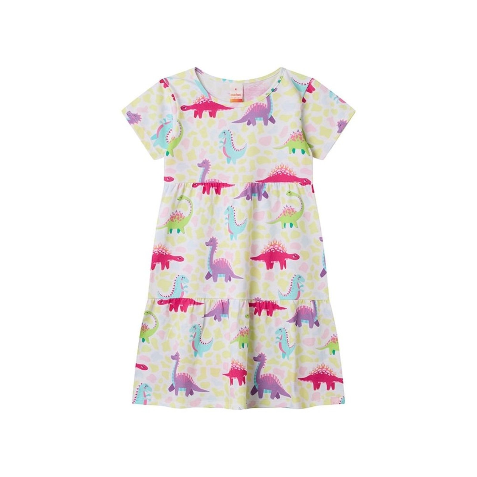 Infantil - Vestido Estampado Dino Menina Marisol