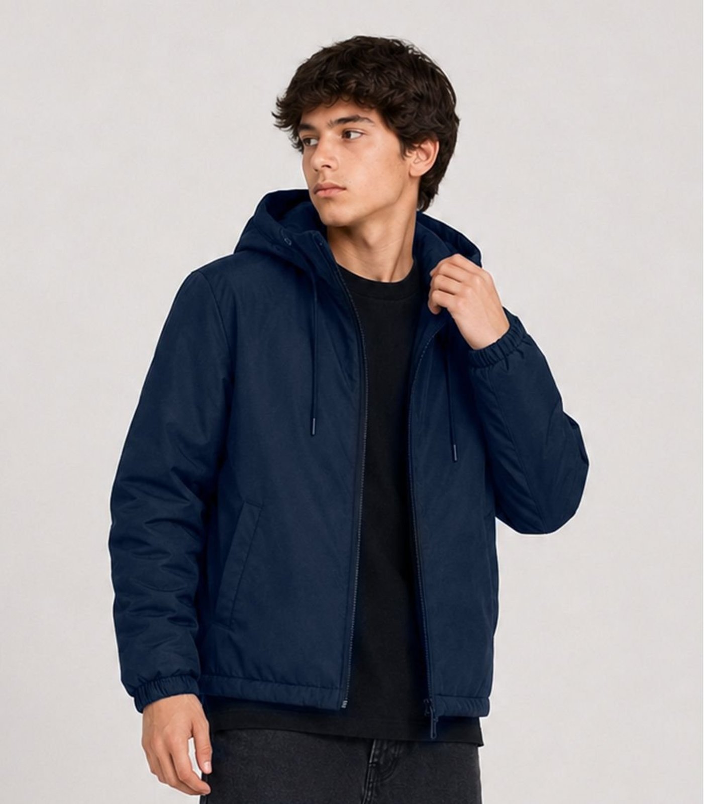 Infantil - Jaqueta Juvenil Masculina Com Capuz Sea Surf Azul