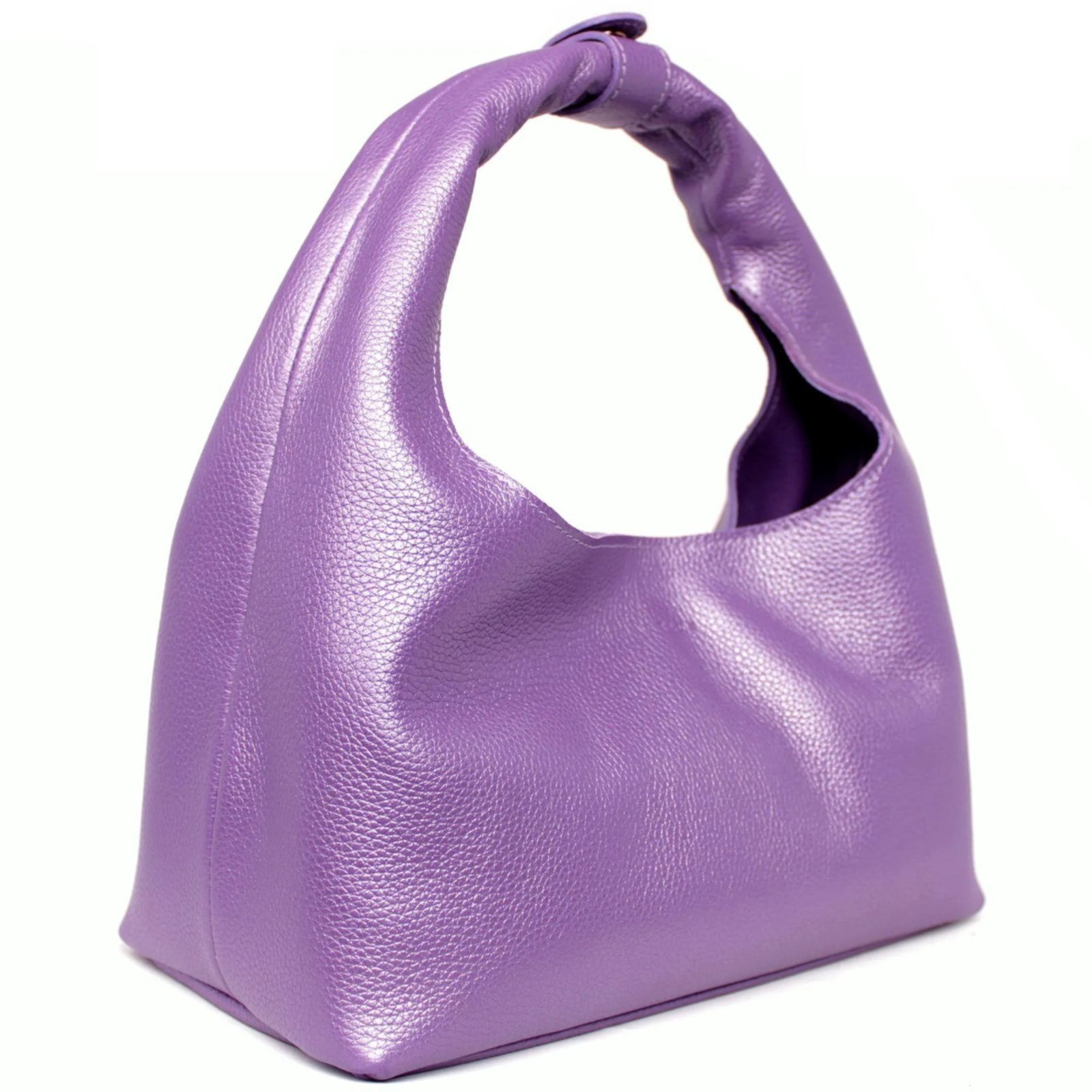 Vista 3 Bolsa Sack Bag em Couro Artlux SB-001 Violeta Pearly roxo violeta Artlux roxo violeta