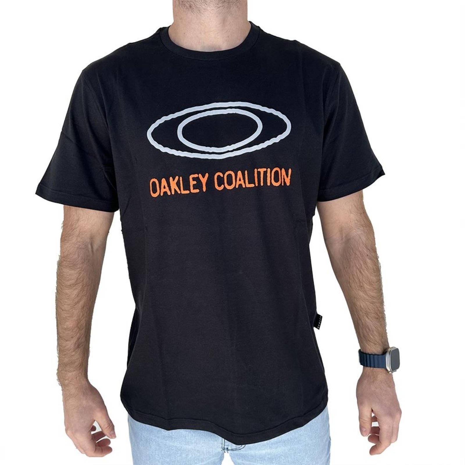 Camiseta Oakley Coalition Graphic WT24 Masculina Jet Black