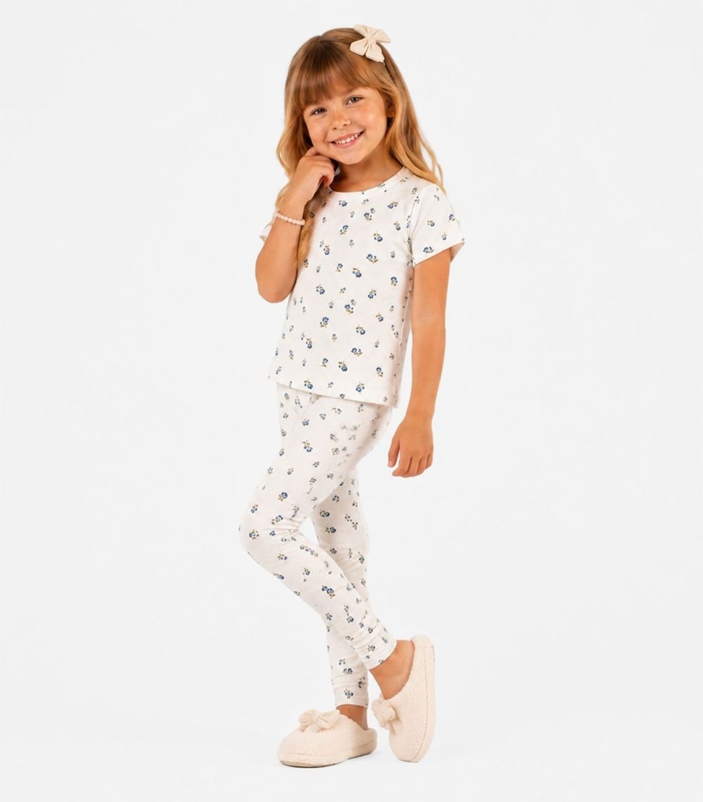 Infantil - Conjunto Blusa Calça Estampado Trick Nick Bege