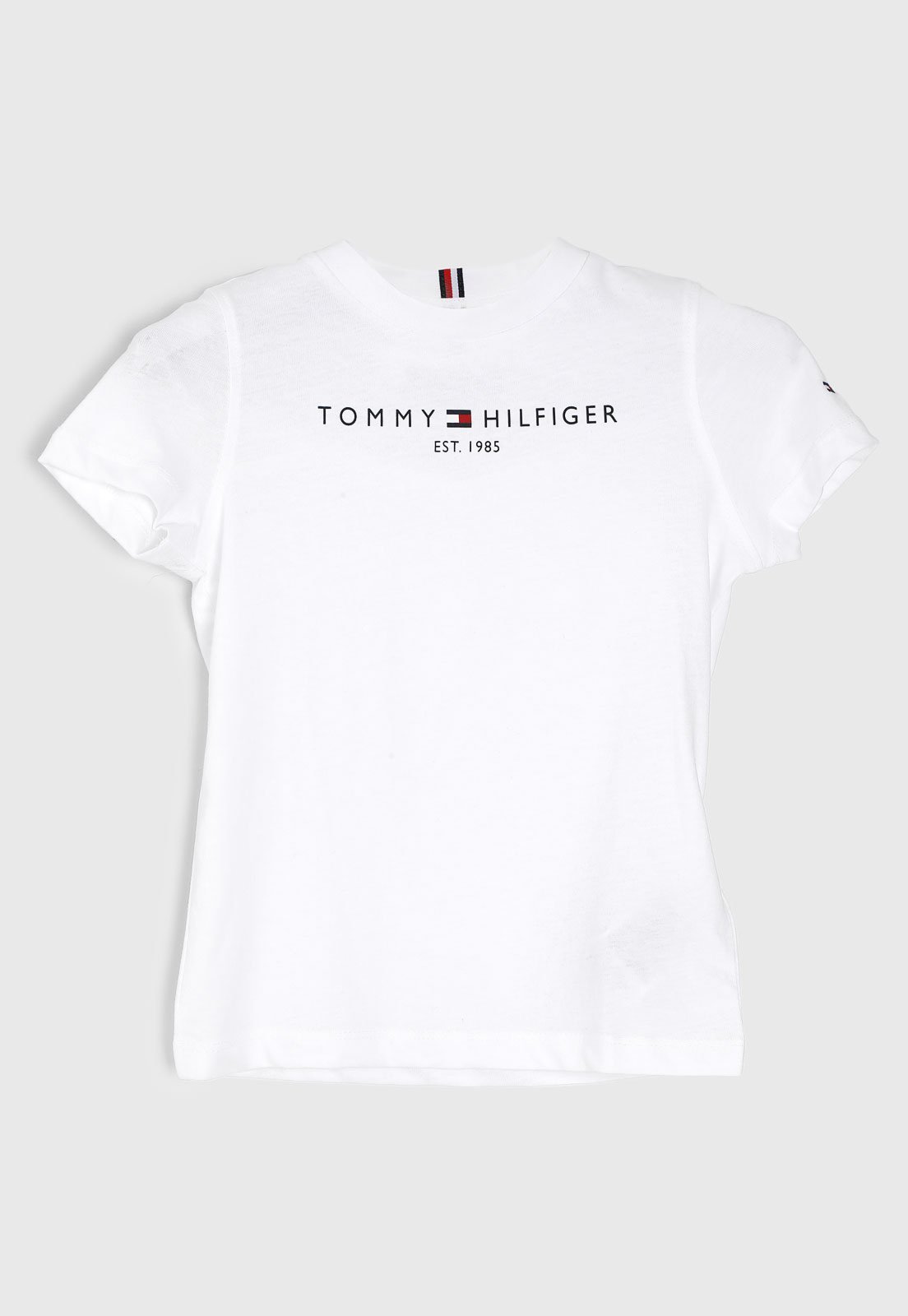 Infantil - Camiseta Manga Curta Tommy Hilfiger Logo Branca