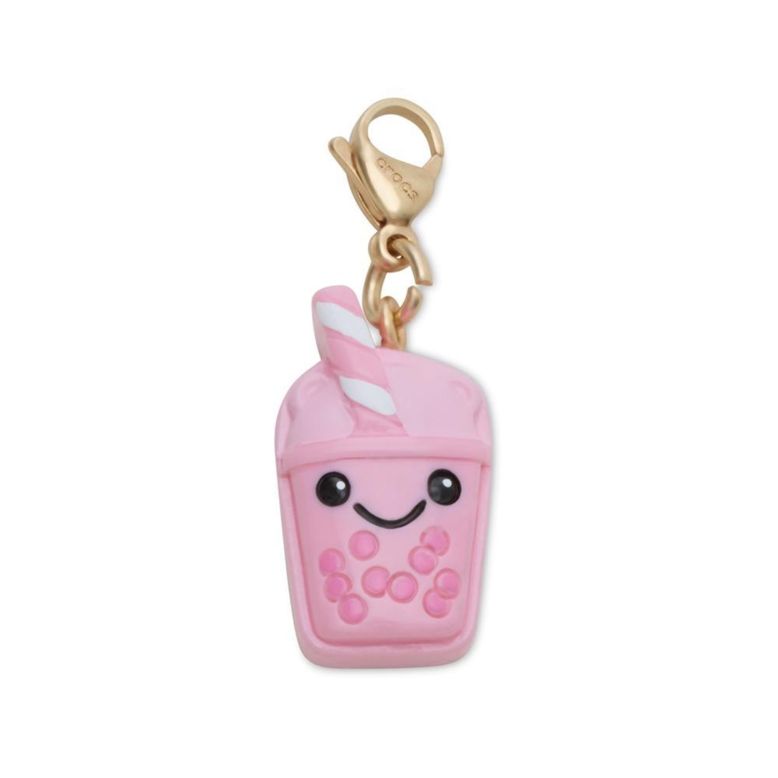 Vista 2 Infantil - Jibbitz™ Pingente Bebida Rosa Fofo Branco Crocs branco rosa