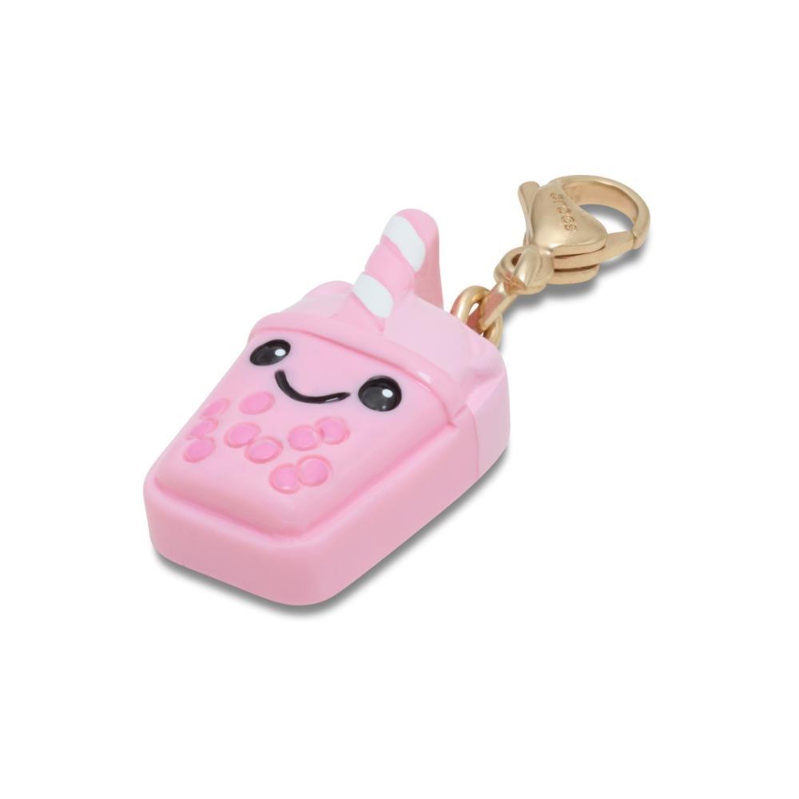 Vista 3 Infantil - Jibbitz™ Pingente Bebida Rosa Fofo Branco Crocs branco rosa