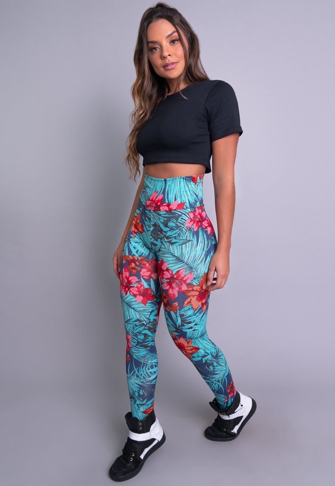 Calça Legging MVB Modas Cintura Alta Amazonia