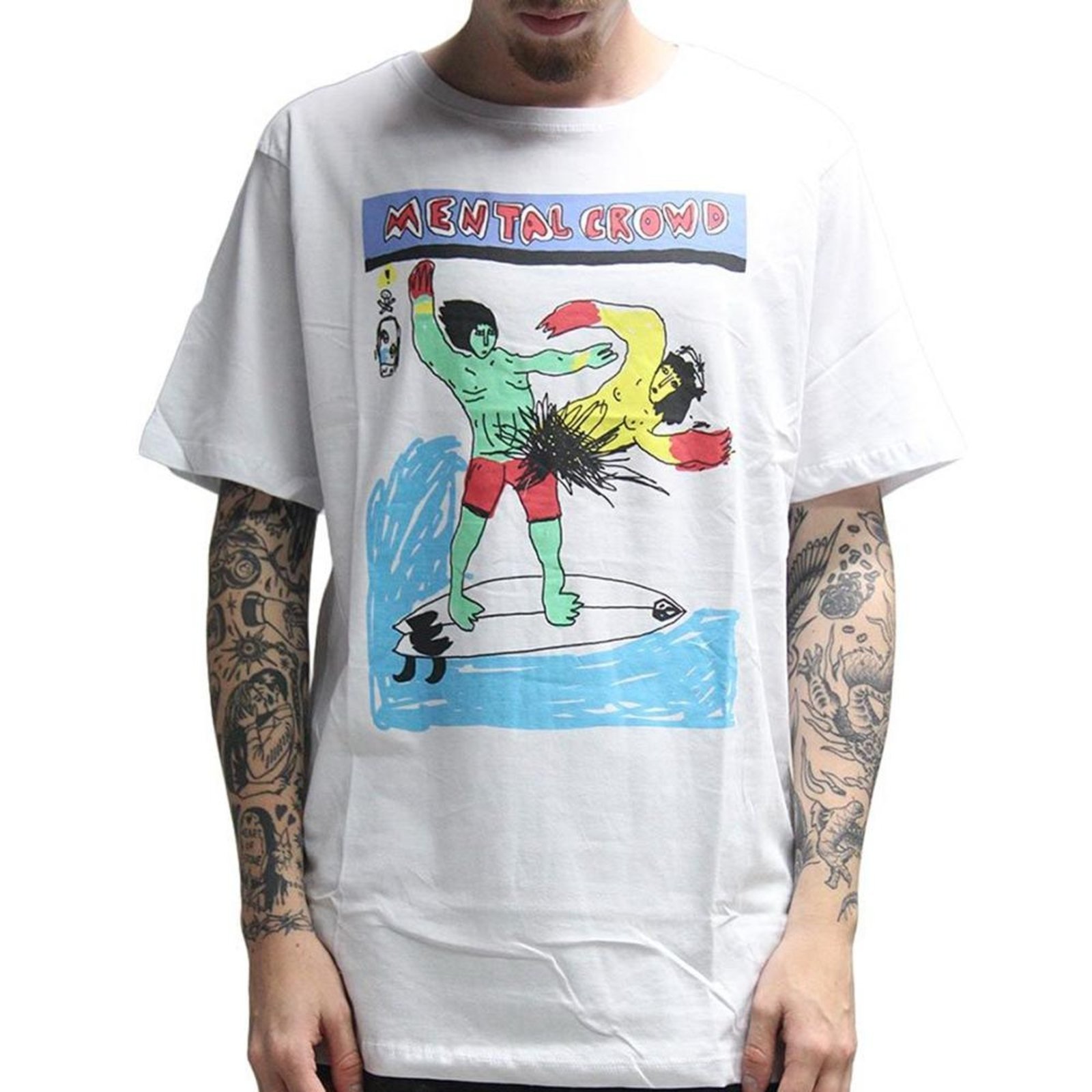 Camiseta Volcom Mental Crowd SM26 Masculina Branco