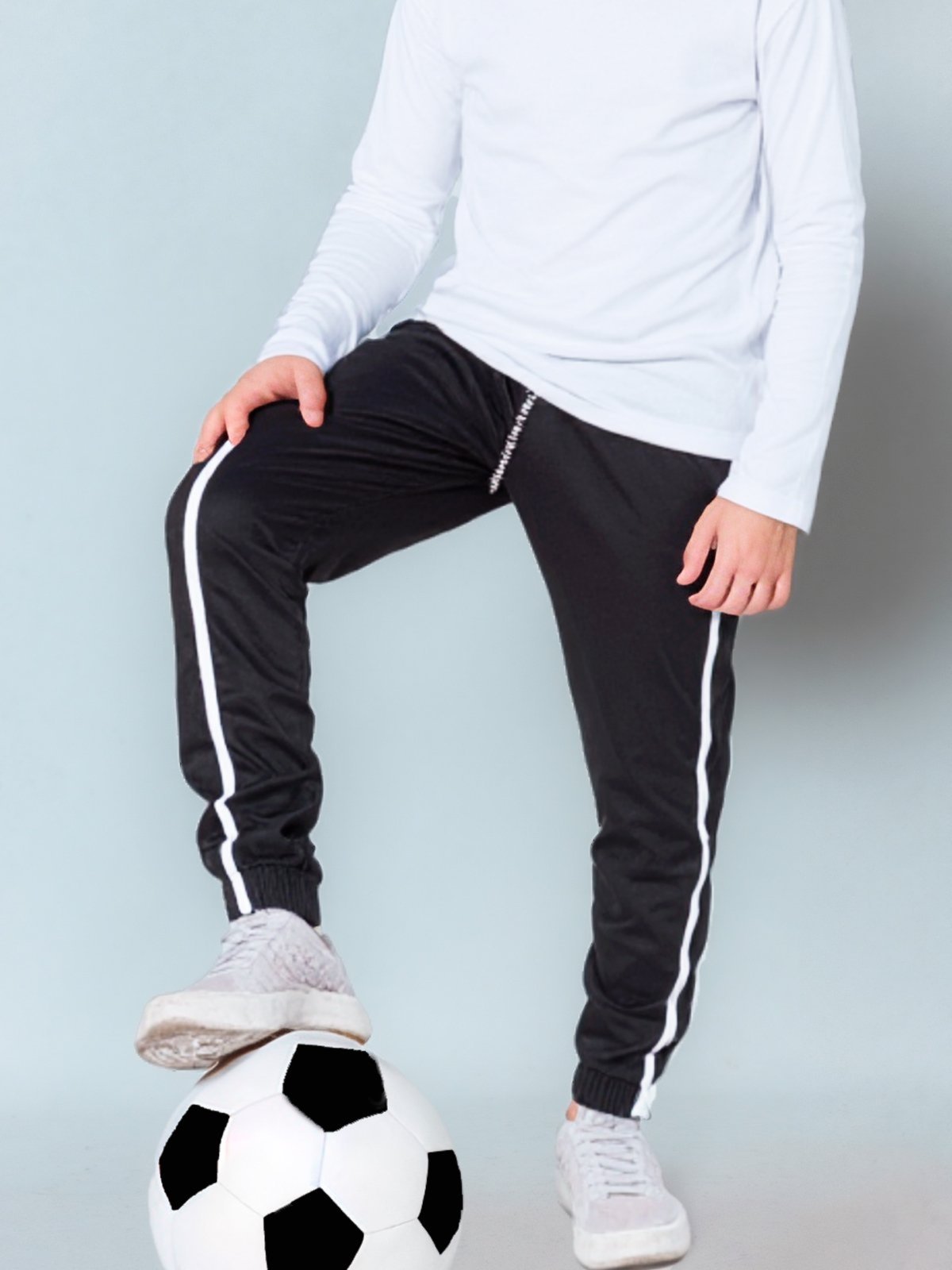 Infantil – Calça Jogger Frents Popular Tactel Leve Listra Lateral Uniforme