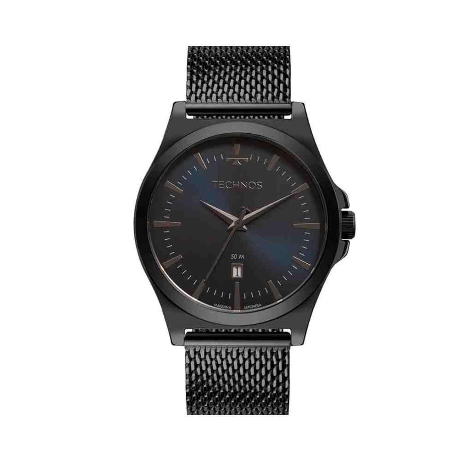 Relógio Technos Classic Steel Preto Masculino 2115NCDS/1F