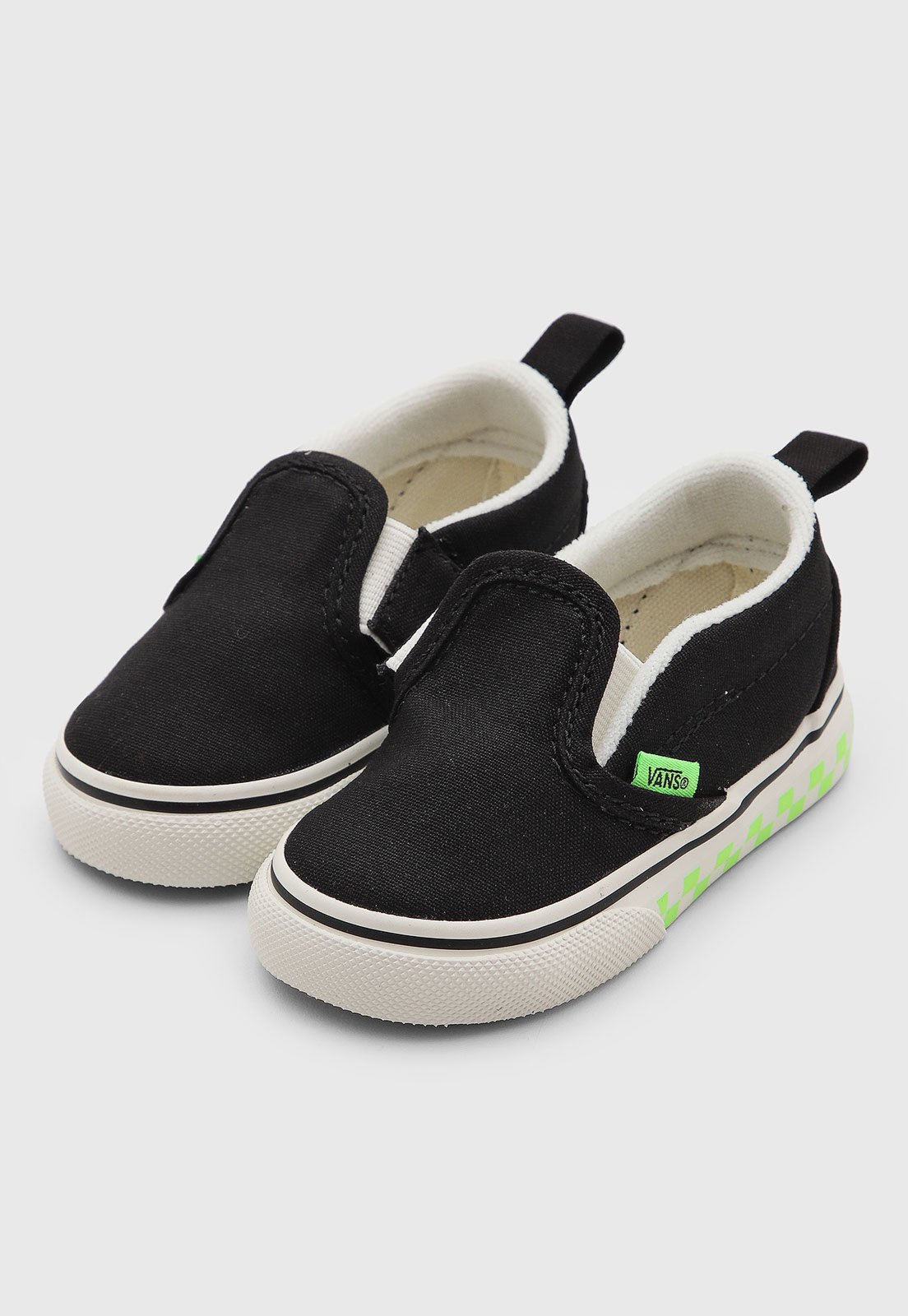 Infantil - Tênis Vans Slip On Glow Preto