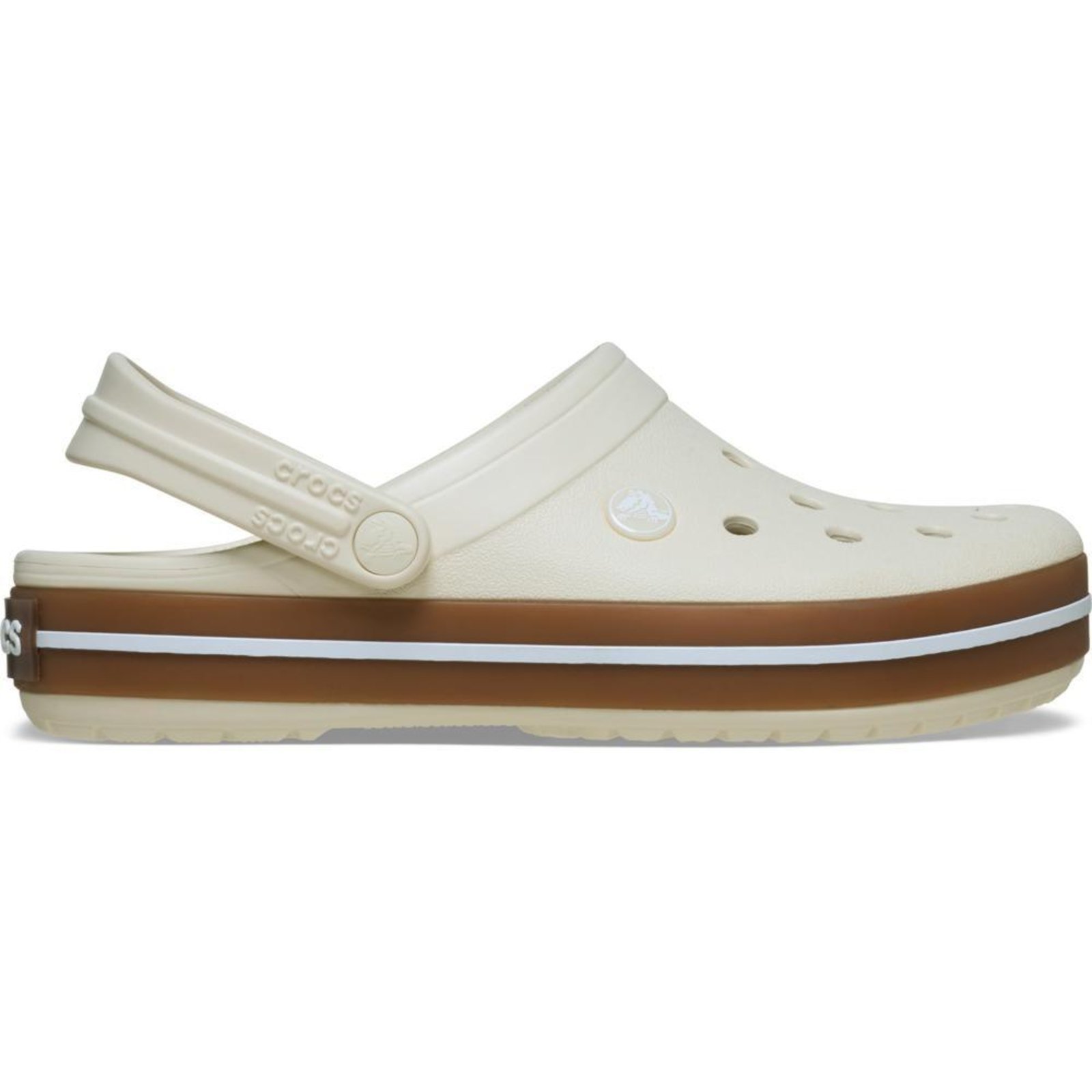 Vista 2 Infantil - Sandália Crocs Crocband Gum Clog K Summit White Branco branco white Crocs branco white
