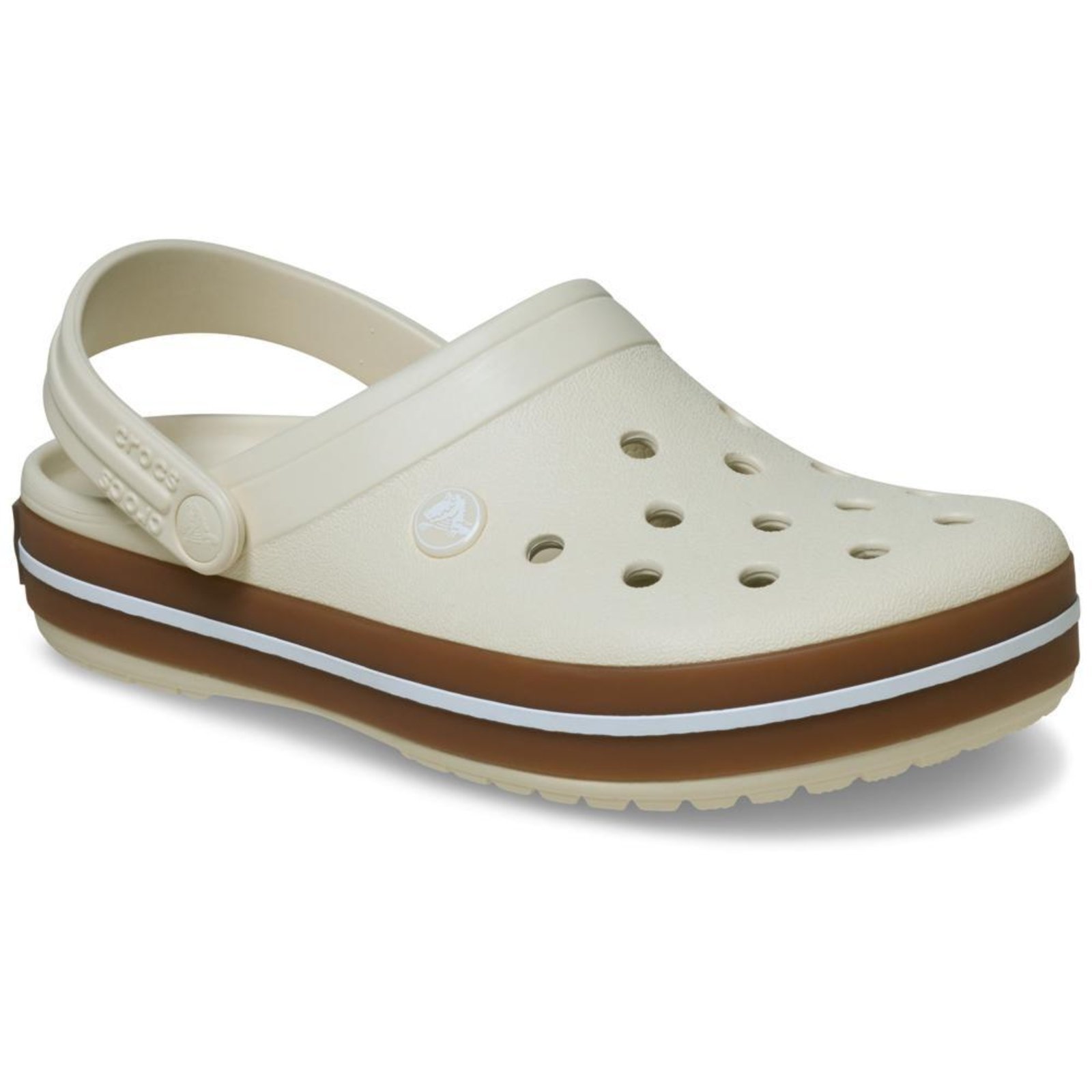 Vista 3 Infantil - Sandália Crocs Crocband Gum Clog K Summit White Branco branco white Crocs branco white