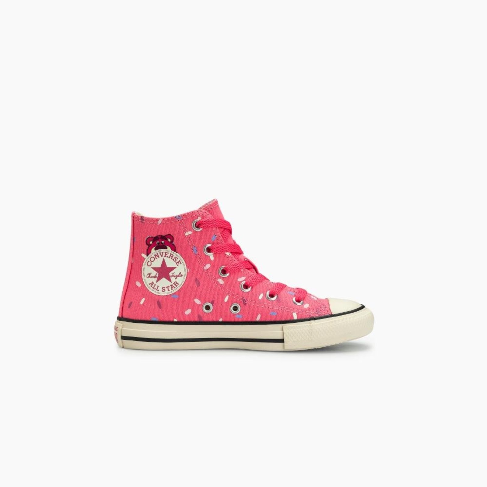 Infantil - Tênis Juvenil Chuck Taylor All Star Urso Lotso Alto Rosa