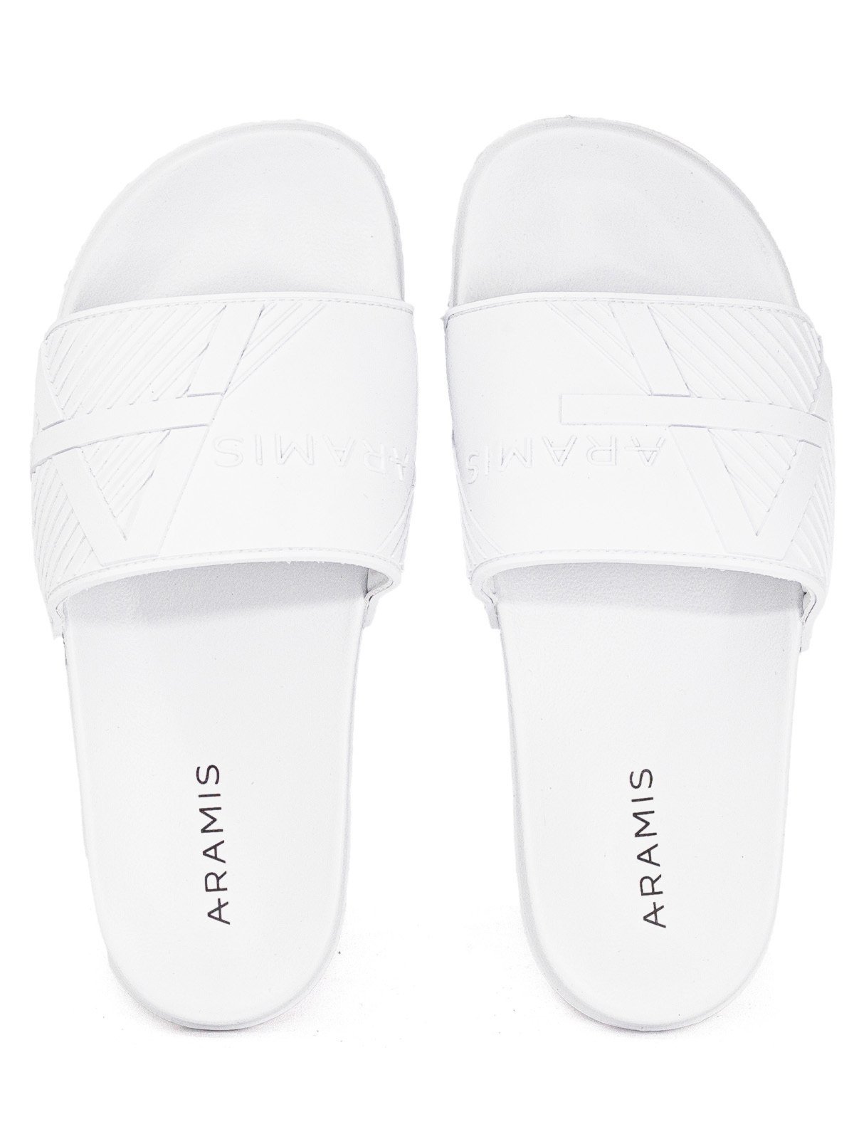 Sandália Masculina Slide Aramis Casual Confortável Chinelo Nuvem Branco
