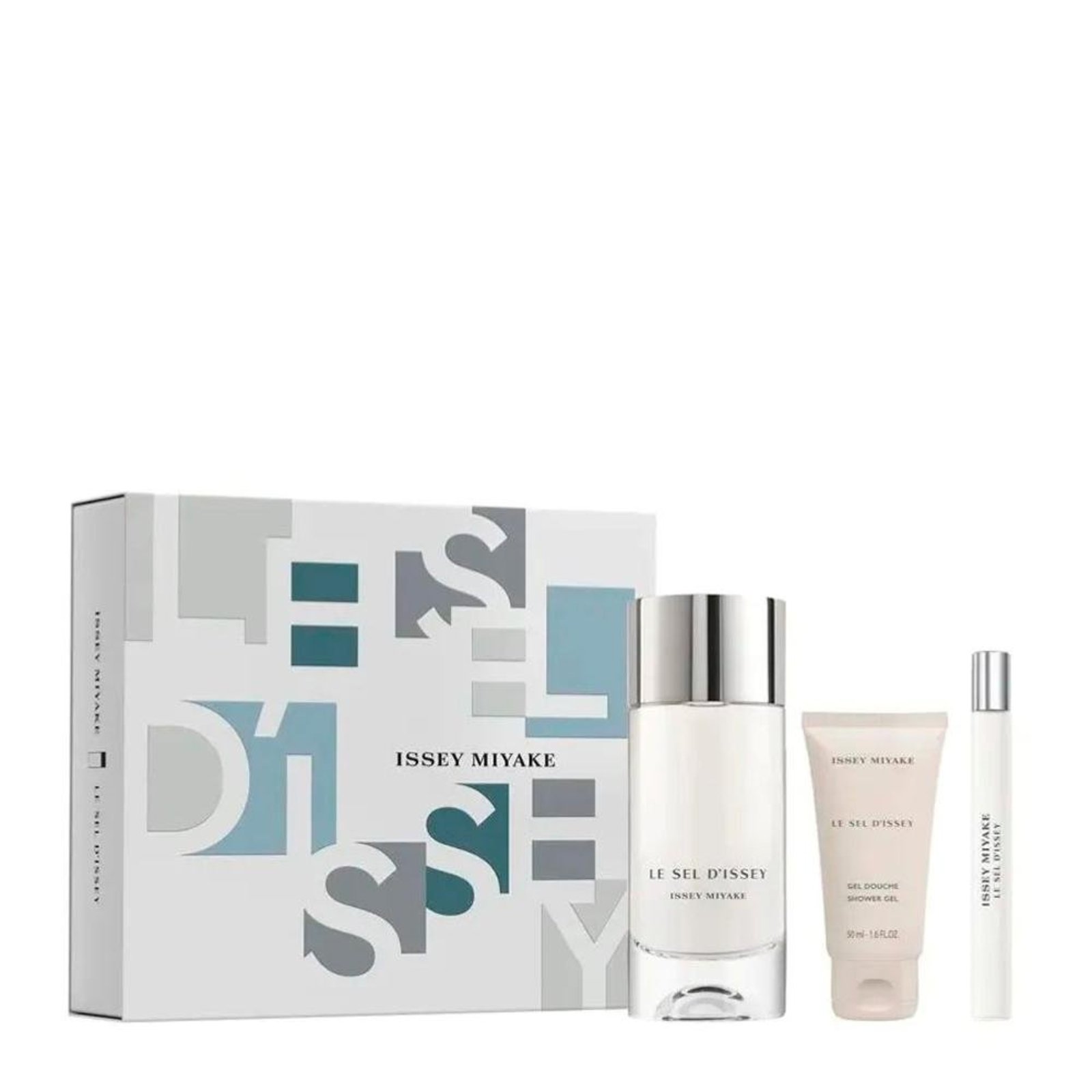 Kit Issey Miyake Le Sel Edt Perfume Masculino 100ml + Gel De Banho 50ml + Edt 10ml