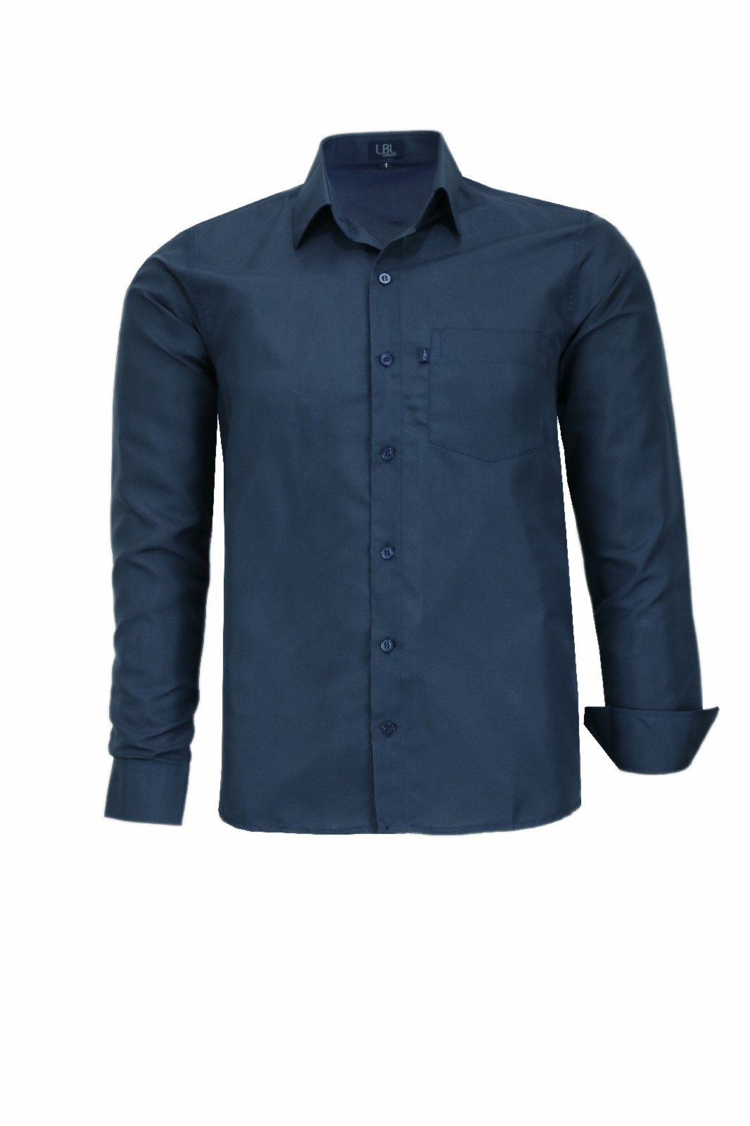 Camisa Manga Longa Lbl Comfort Poliéster Marinho 3027