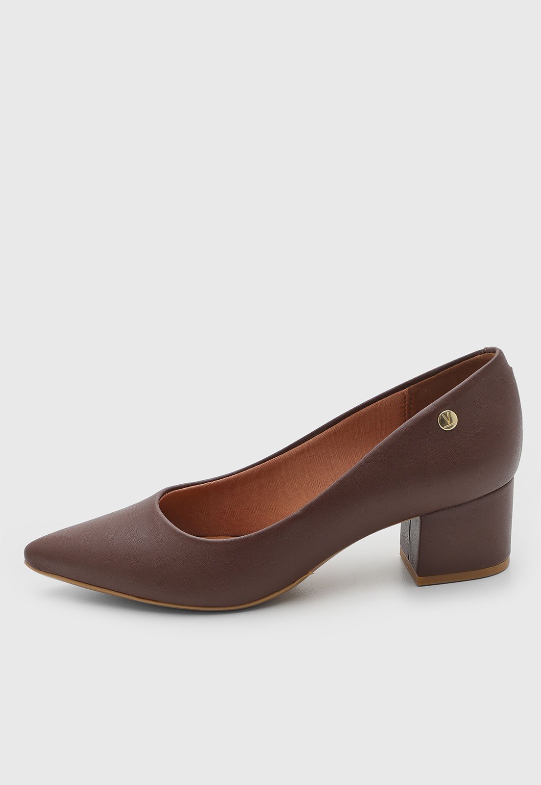 Scarpin Feminino Vizzano Bico Fino Marrom