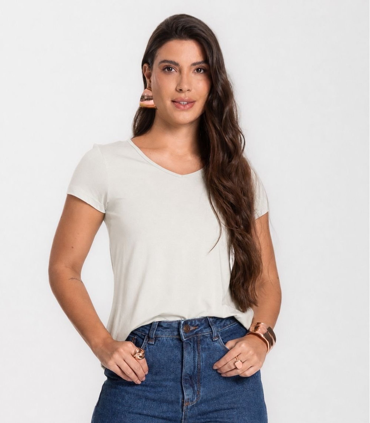Blusa Feminina Básica Select Bege