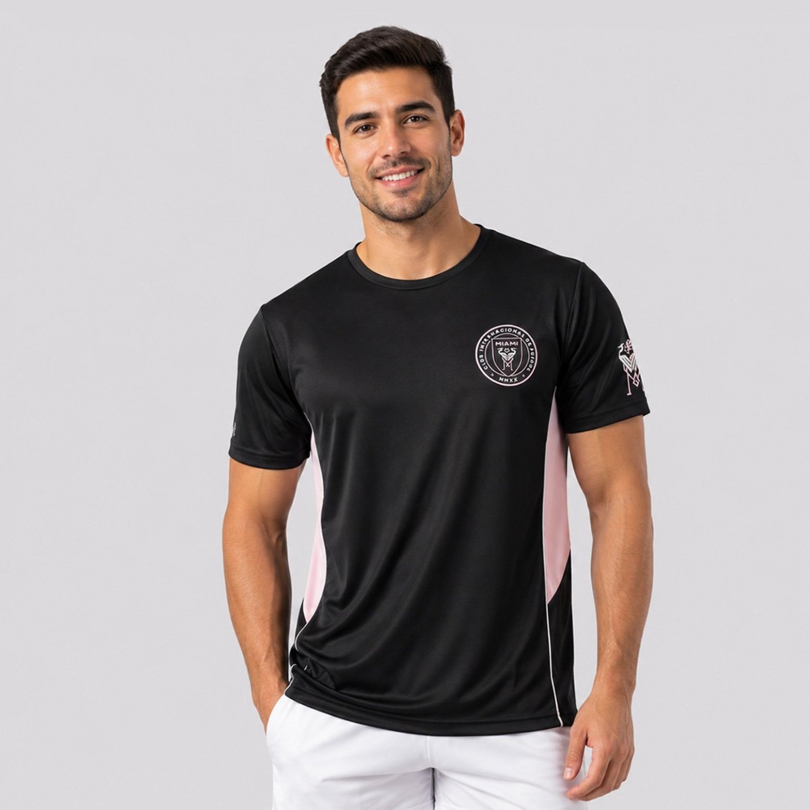 Camisa Inter Miami Dry II Preta e Rosa