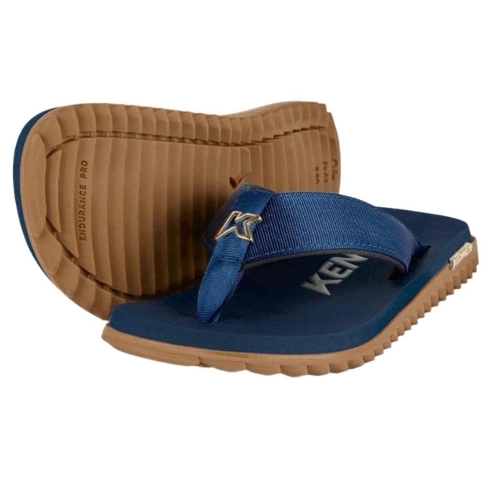 Sandália Kenner Kivah (tipo Tks) Crepe/azul Noturno/azul Marinho 1300022304