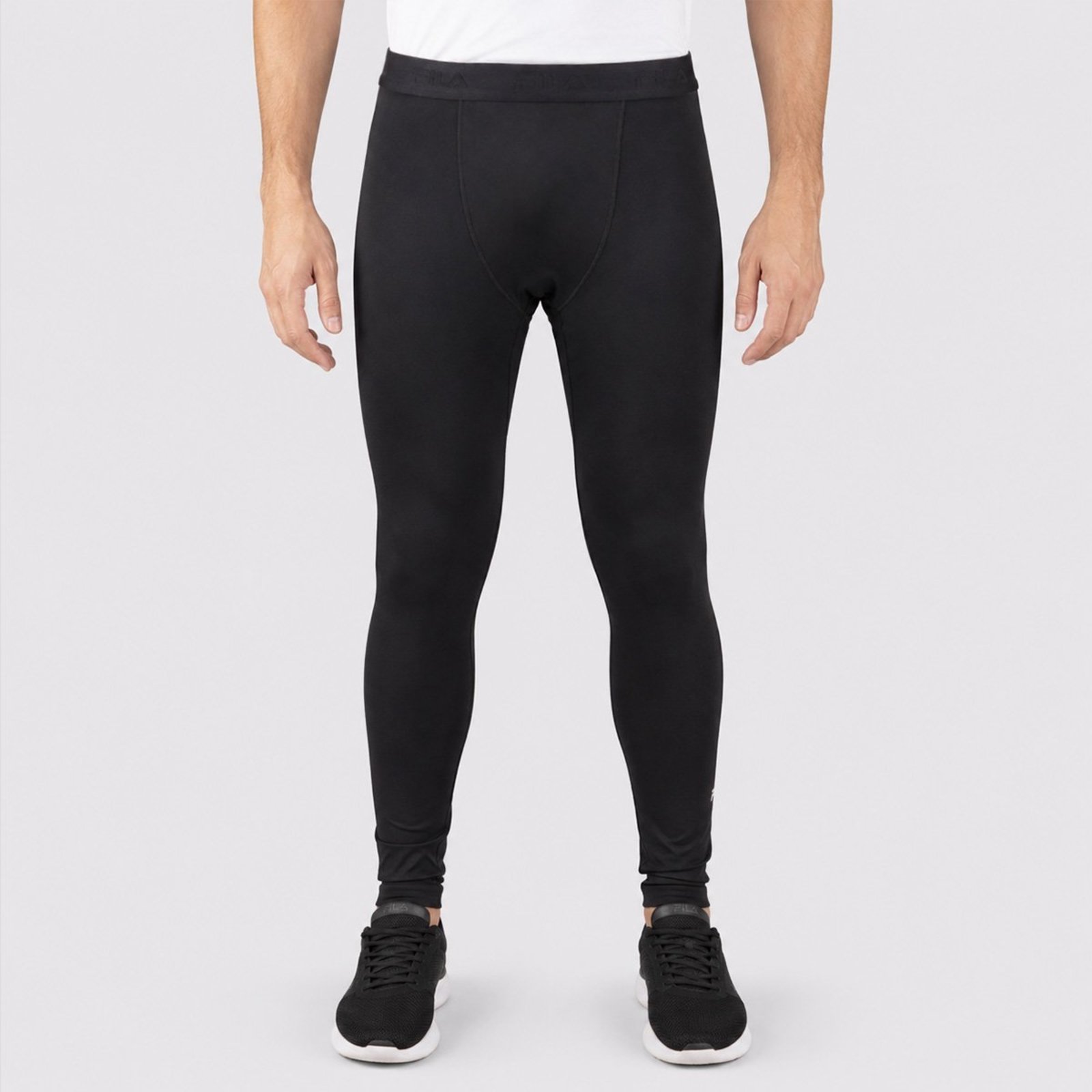 Calça Legging Fila Life Preta e Branca