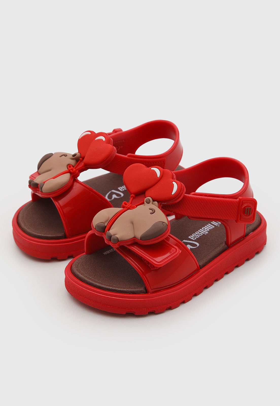Infantil - Sandália Mini Melissa Detalhe Lúdico Vermelha
