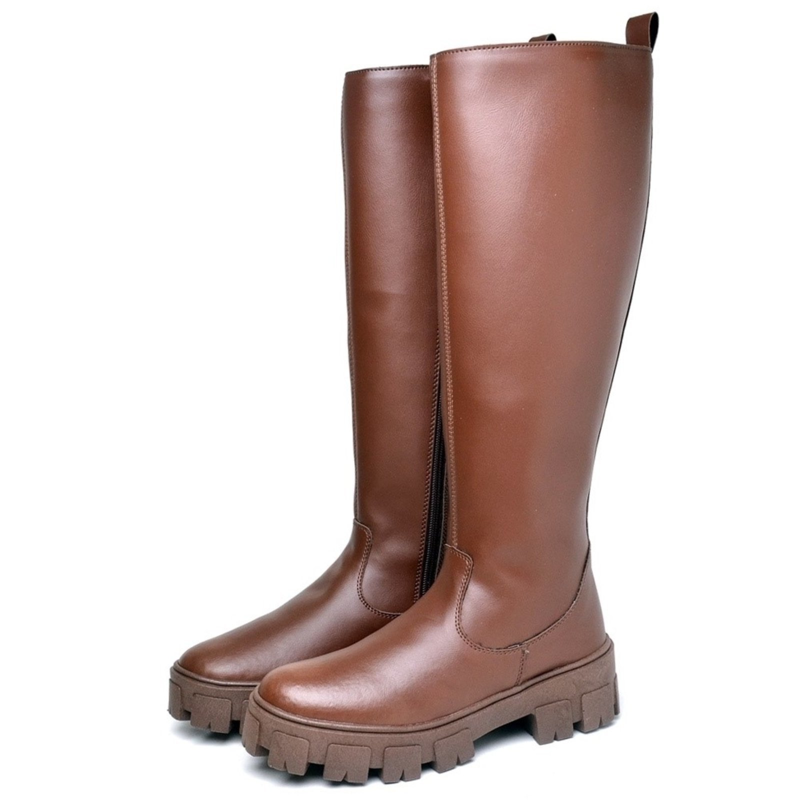 Bota Feminina Cano Alto DUBUY 1811FG Marrom
