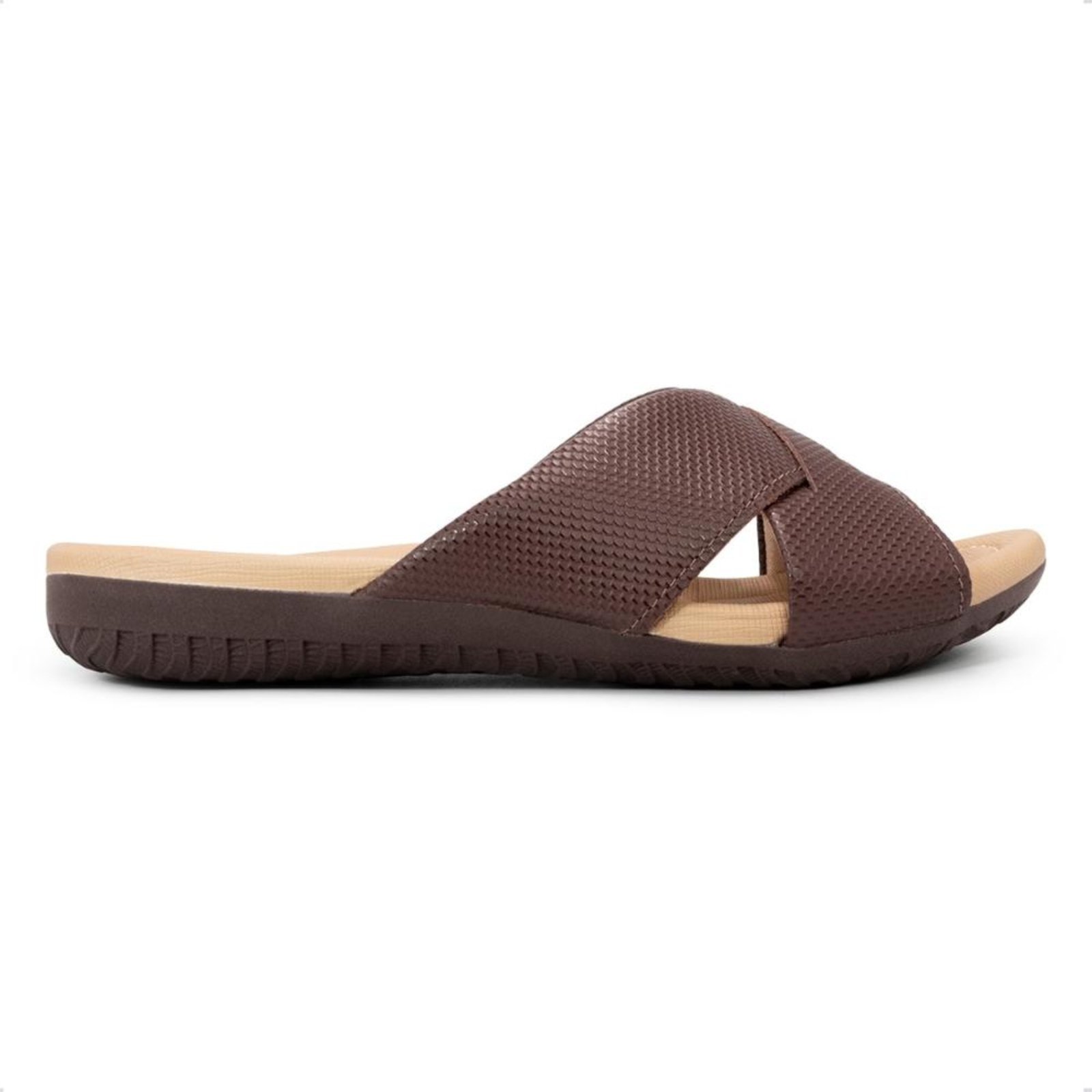 Chinelo Usaflex Rasteiro R1853 Marrom