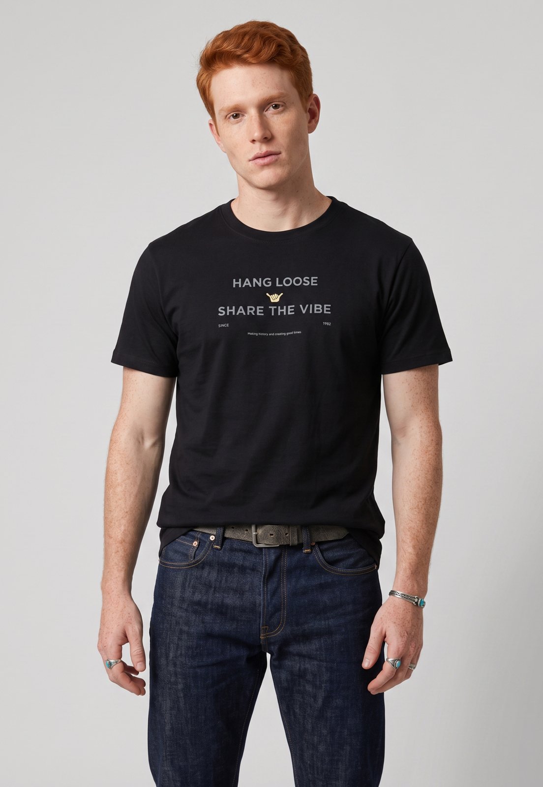 Camiseta Masculina Hang Loose Silk Mc Play Preta