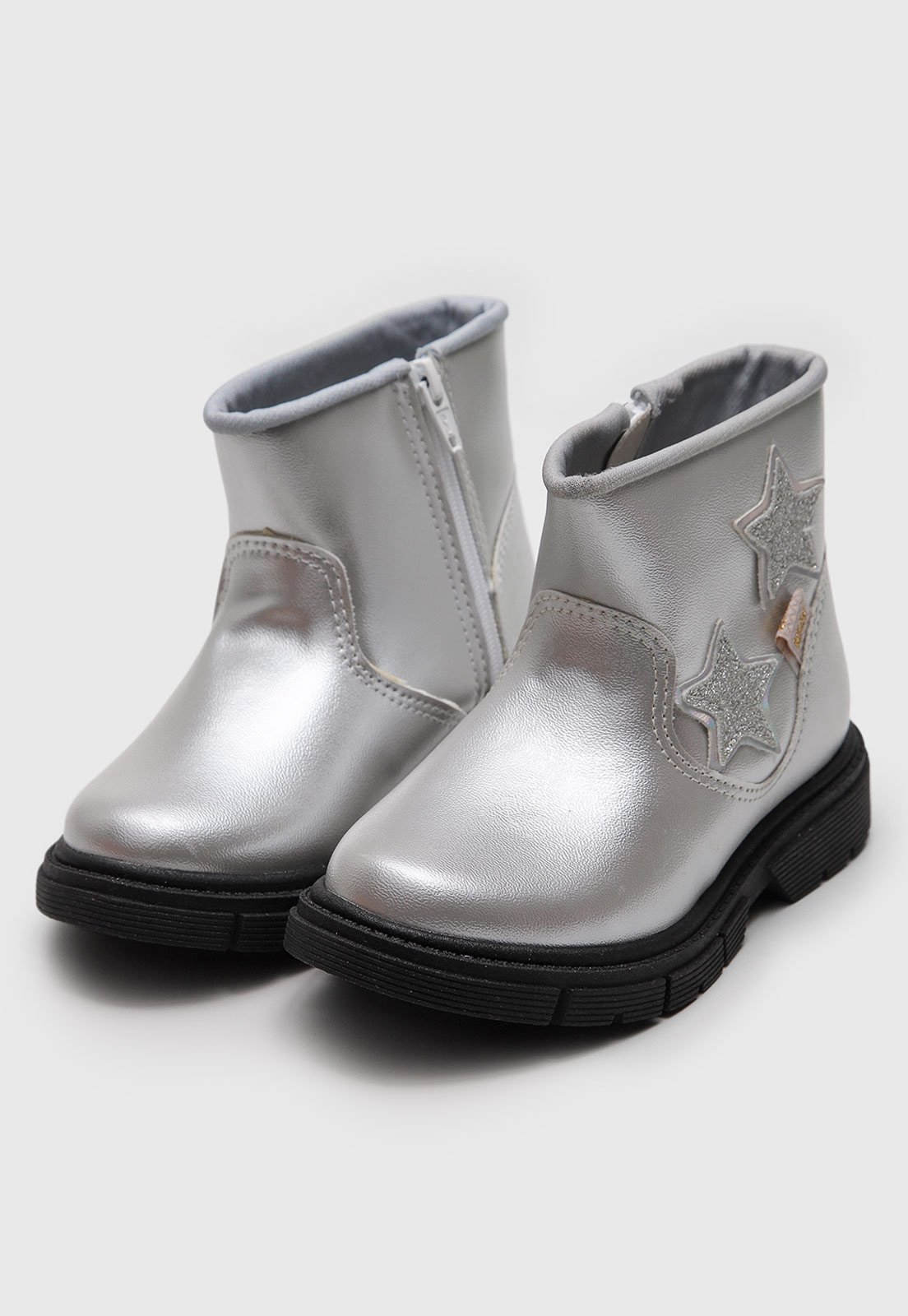 Infantil – Bota Kidy Cano Baixo Prata
