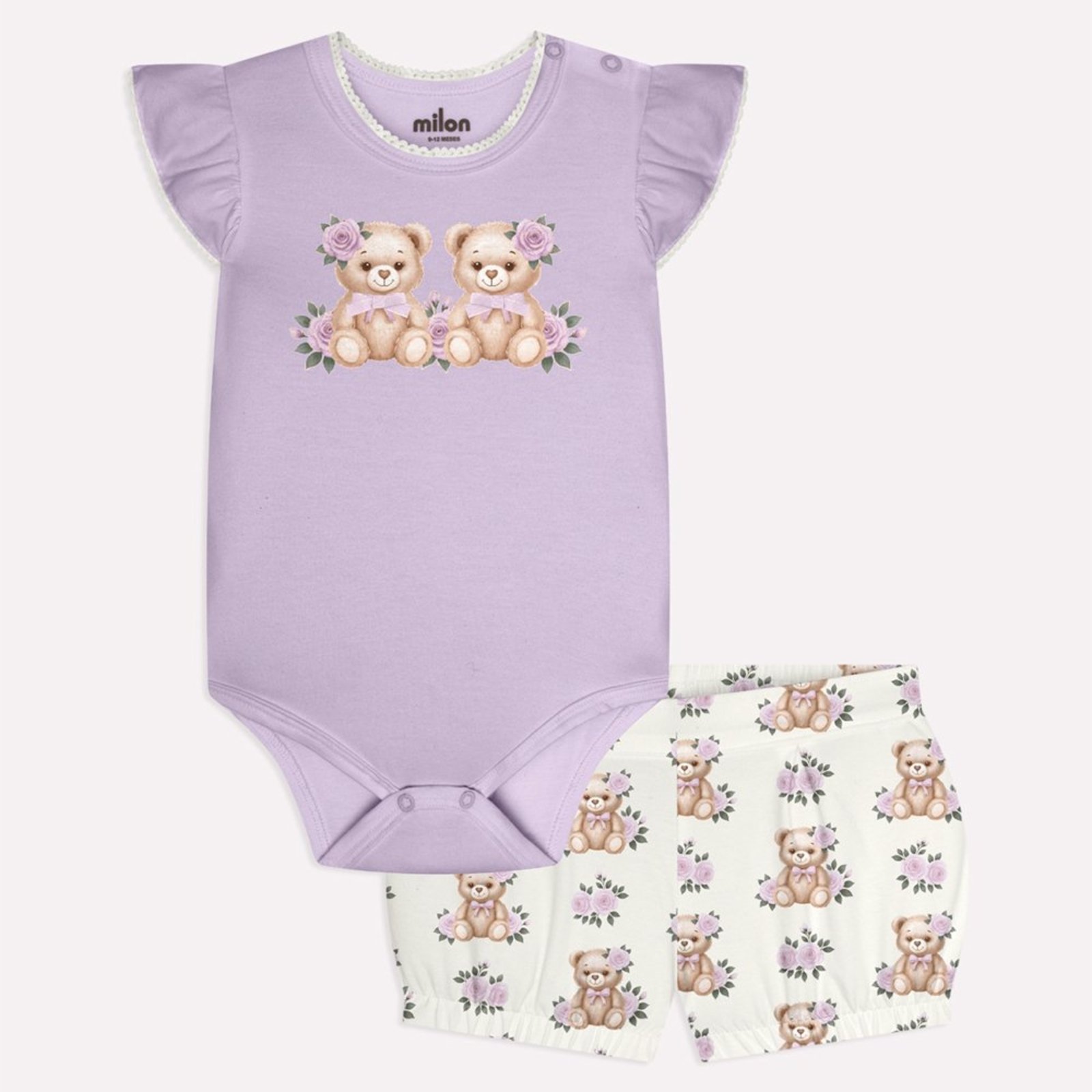 Infantil - Conjunto Menina Ursinhos Milon