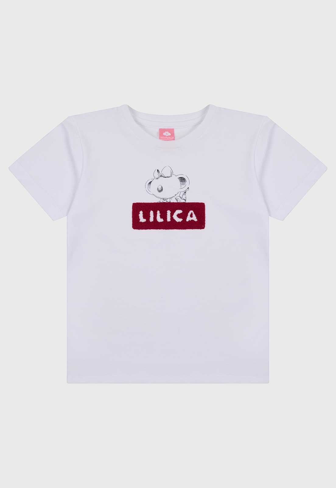 Infantil - Camiseta Lilica Ripilica Estampa Personagem Branca